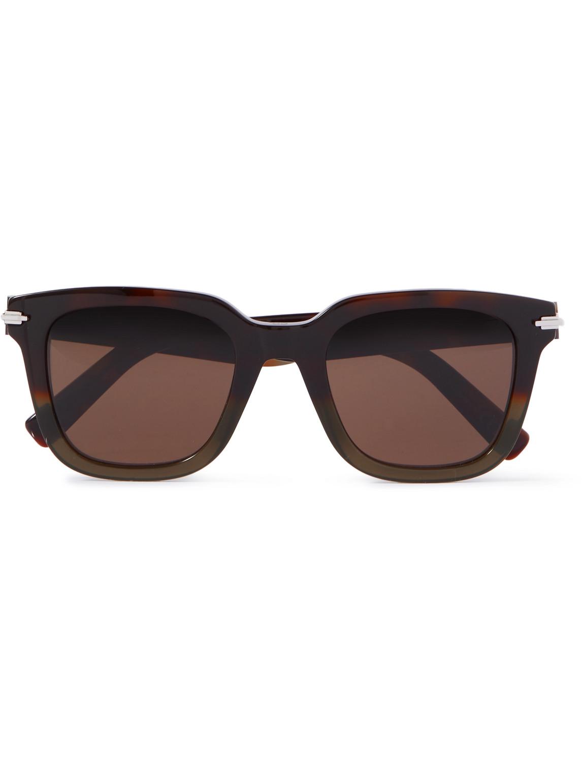 Dior Diorblacksuit S10i Dframe Acetate Sunglasses in Brown for Men Lyst