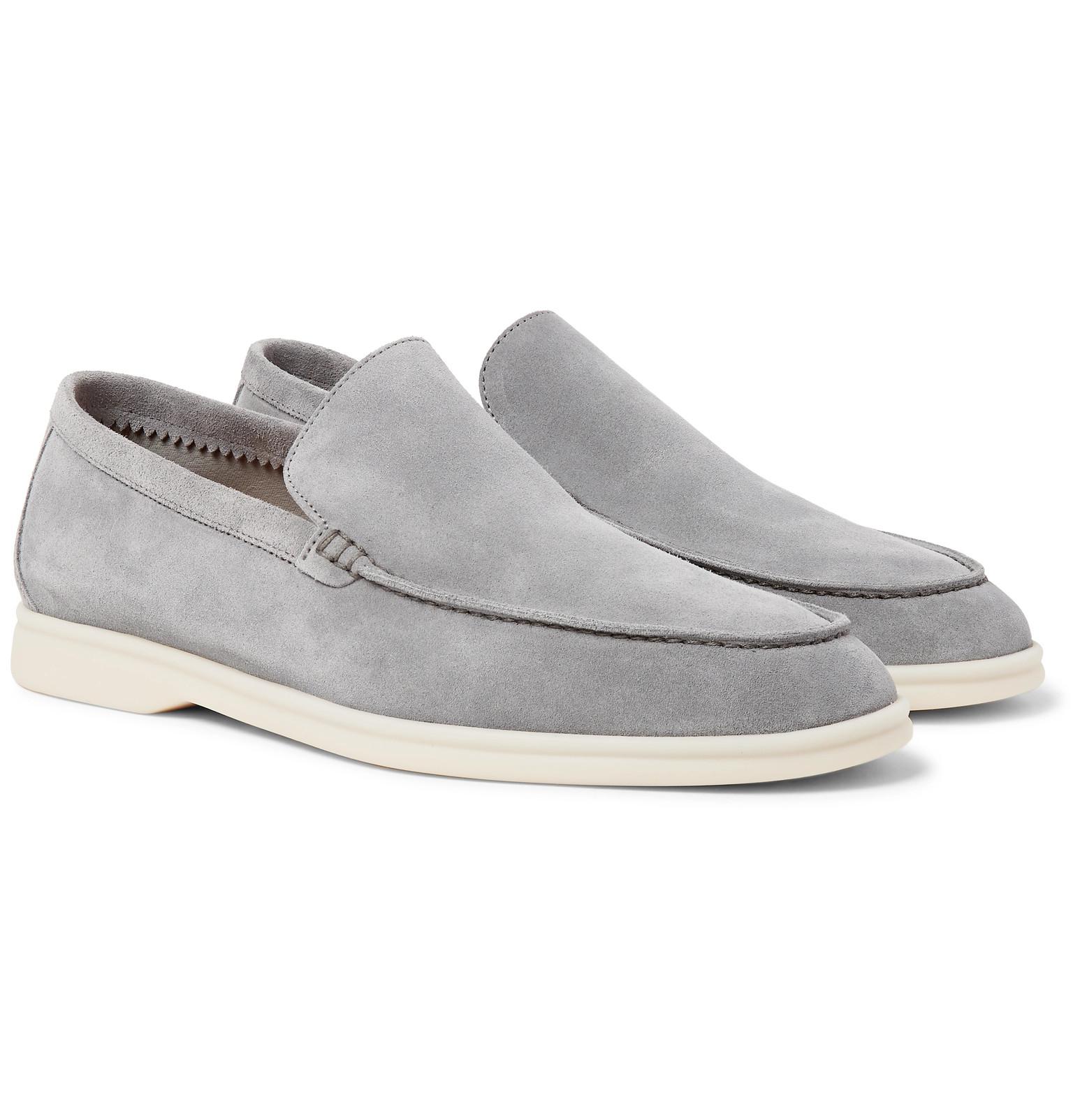 suede loafers in summer
