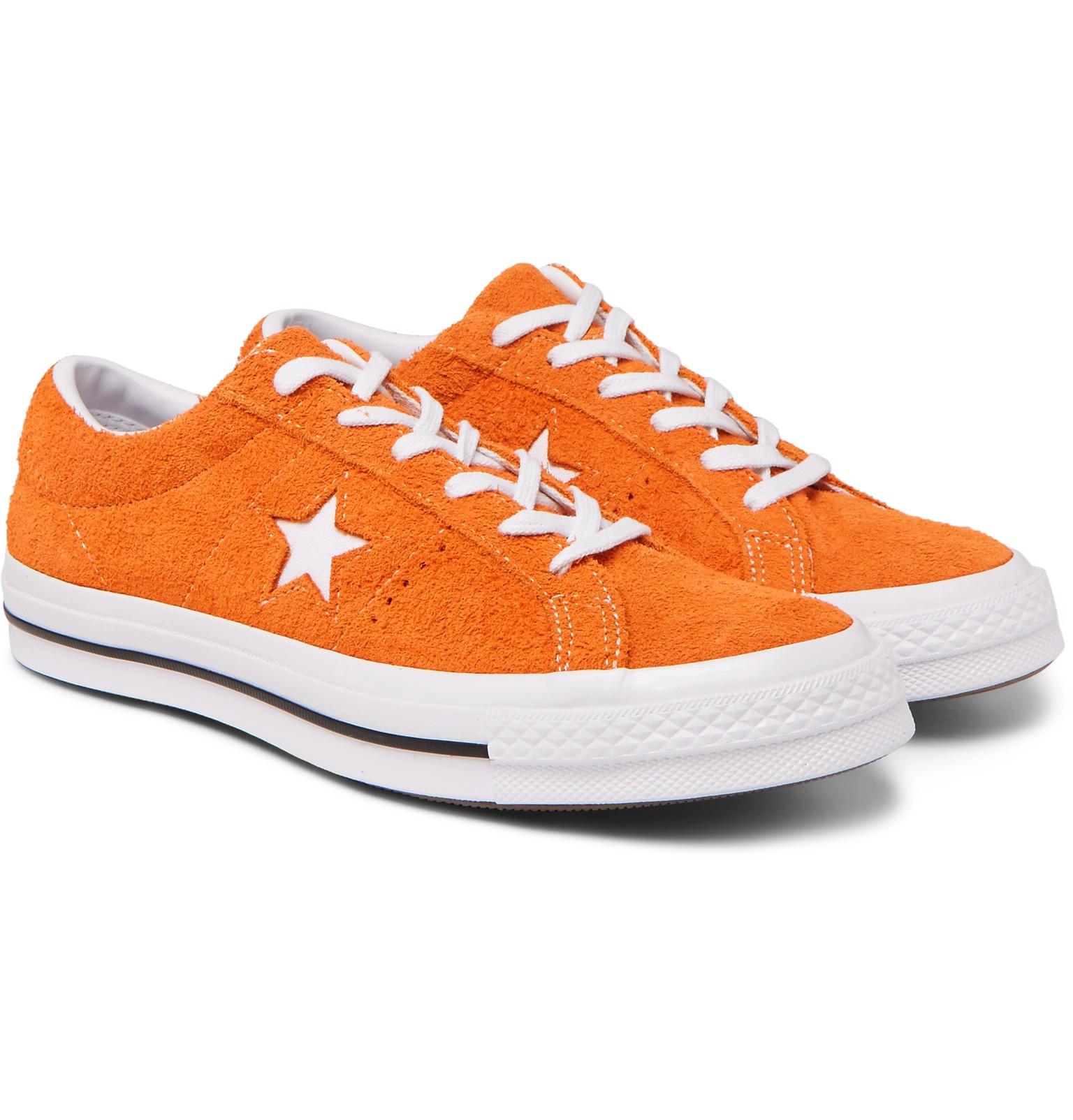 Converse One Star Mandarin Suede Trainers in Orange for Men | Lyst