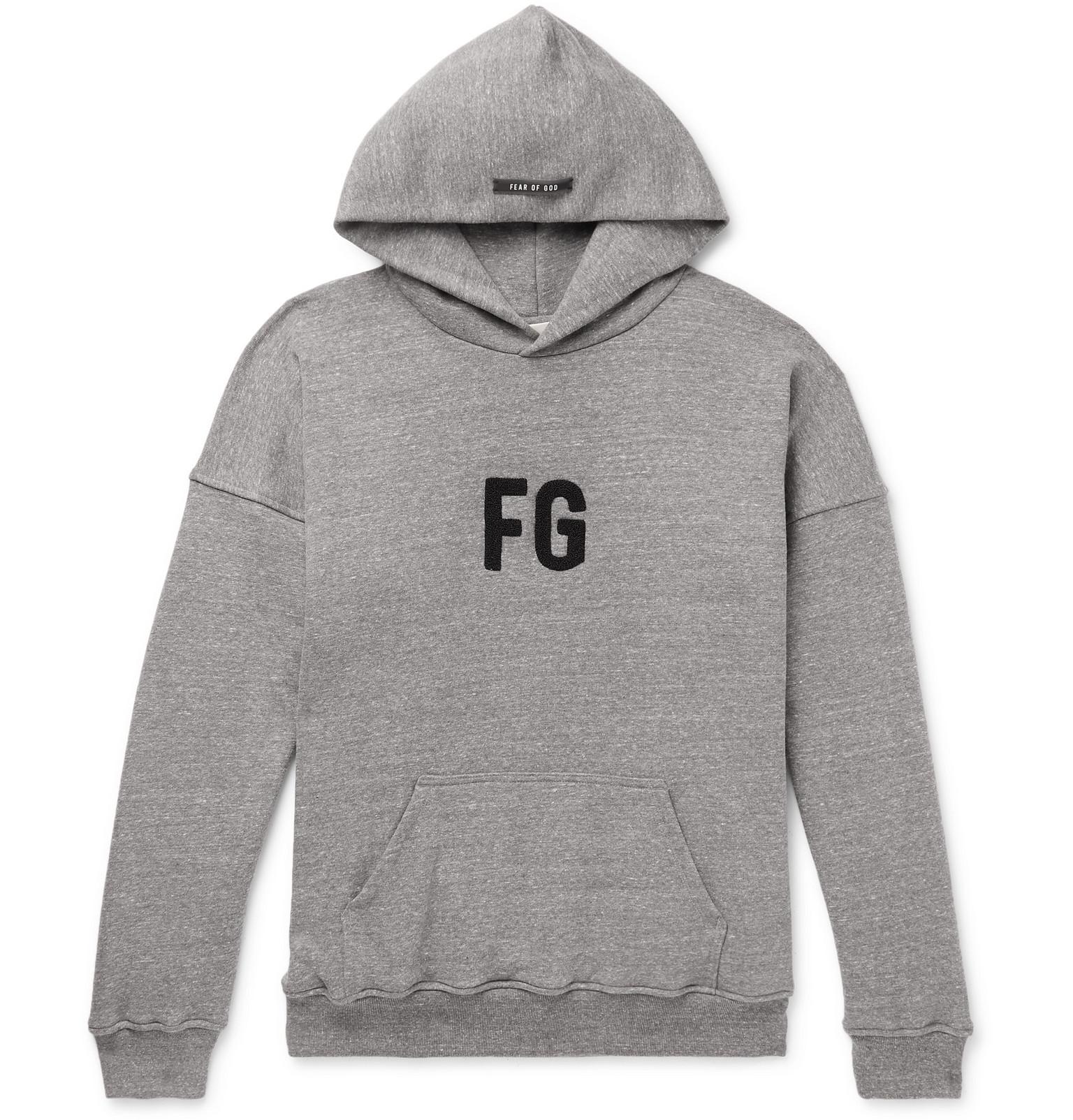 fear of god hoodie fg
