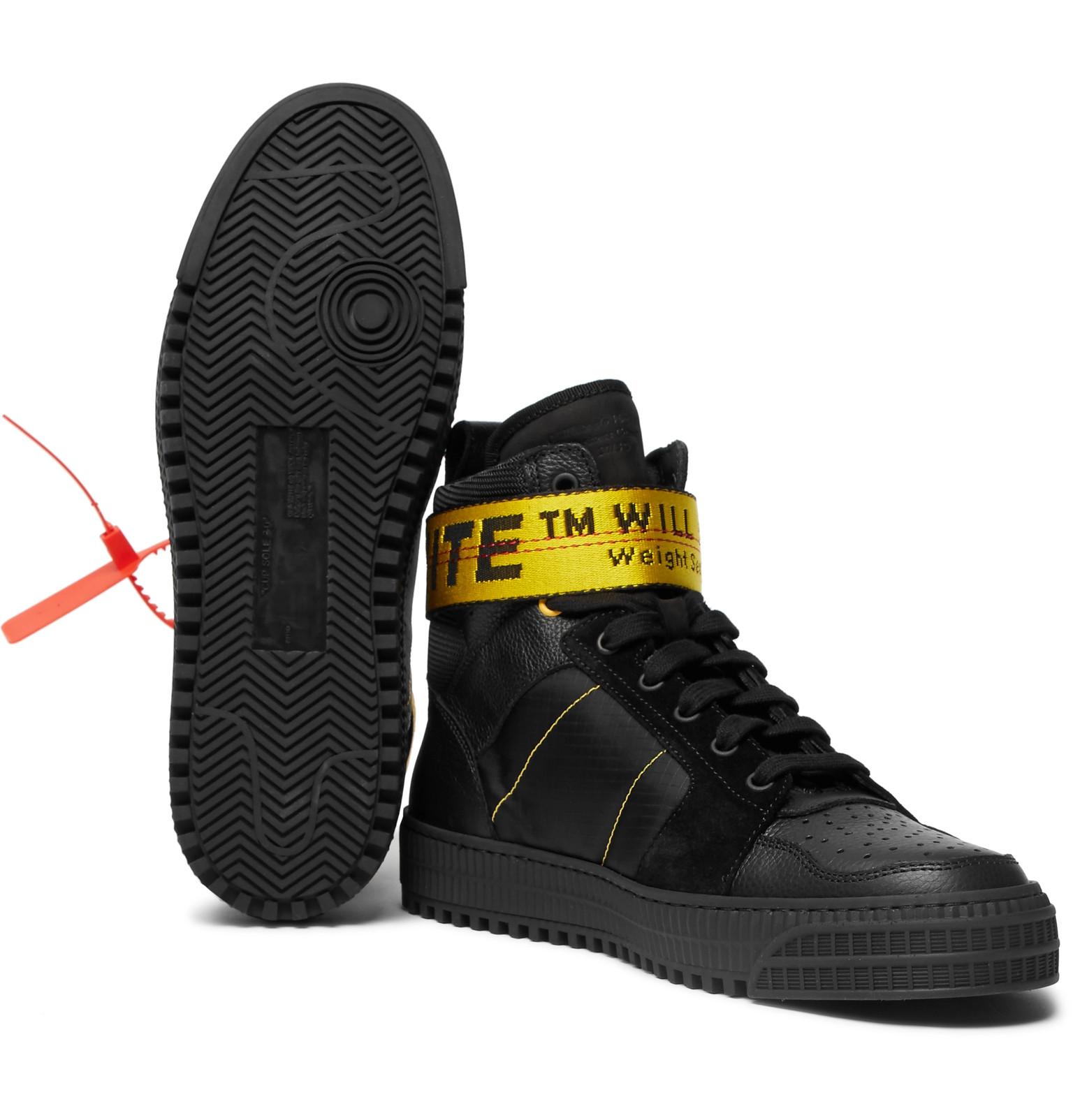 Leather Sneakers Off White Industrial Sneakers Off-White C/o