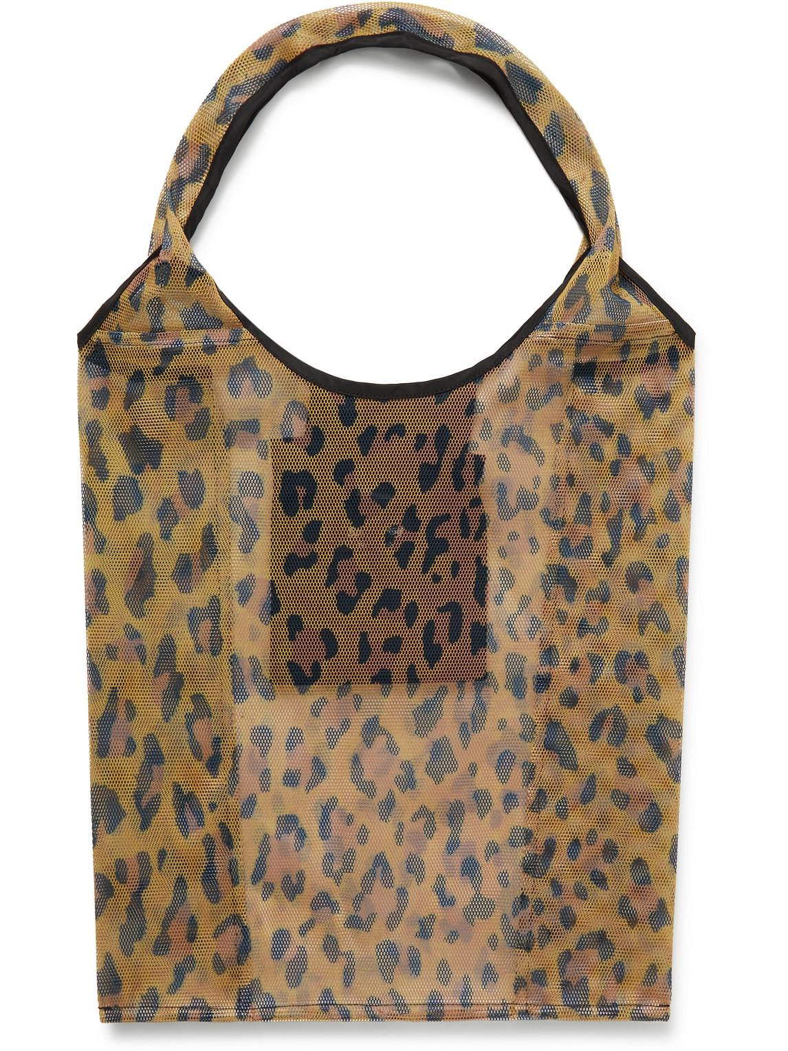 Wacko Maria Speakeasy Packable Leopard-print Mesh Tote Bag in