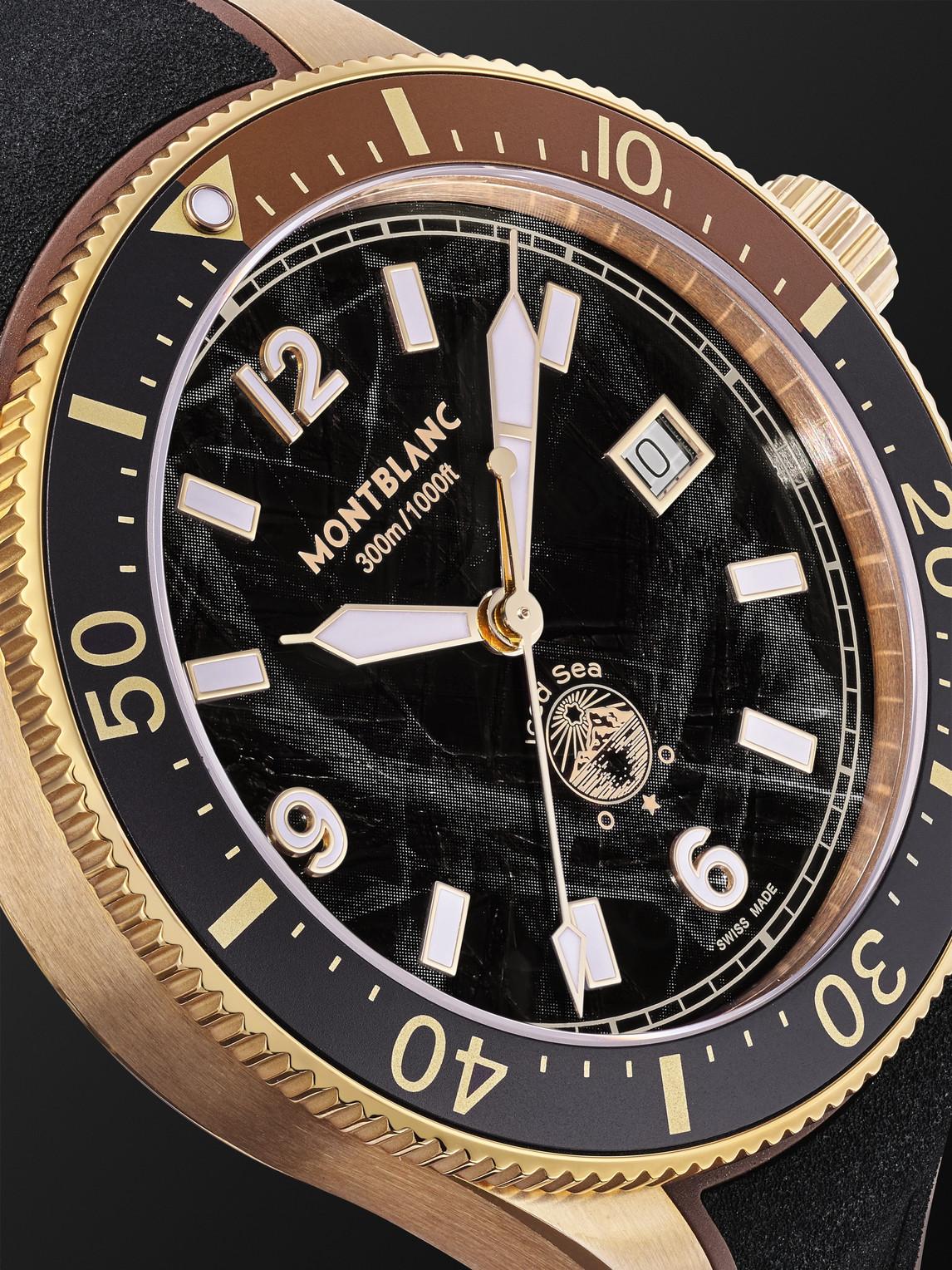 Montblanc Iced Sea Automatic 41mm Gold-tone And Rubber Watch in 