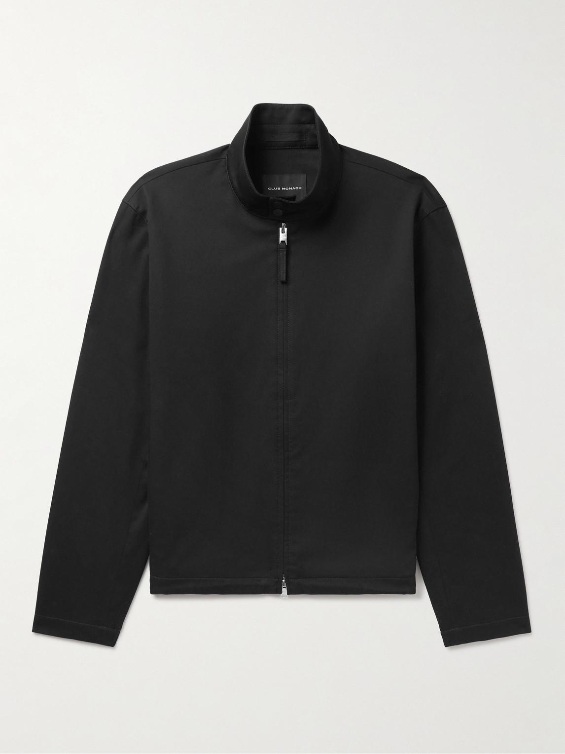 Club Monaco Stretch cotton Twill Jacket in Black for Men Lyst UK