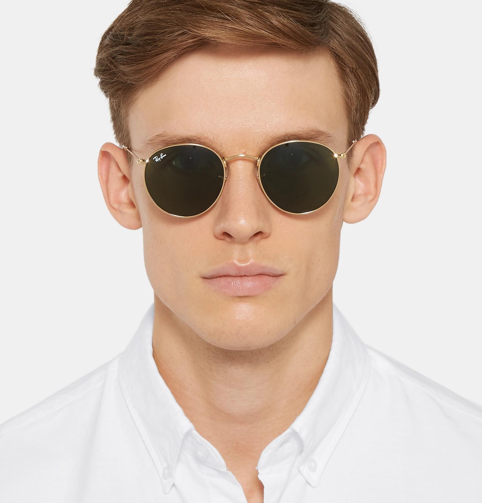 circle sunglasses mens ray ban