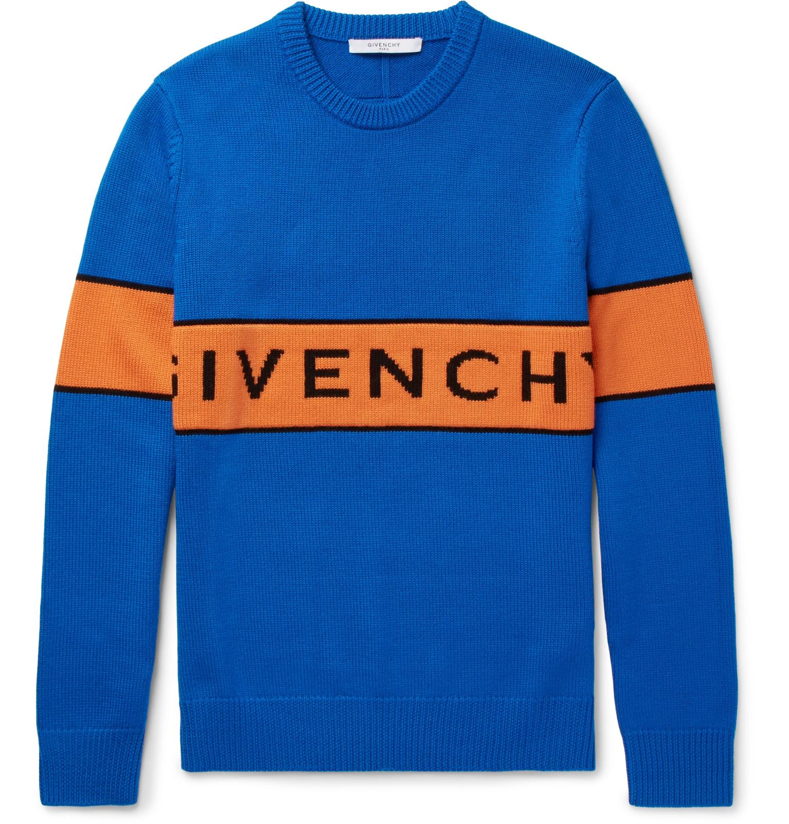 blue givenchy sweater
