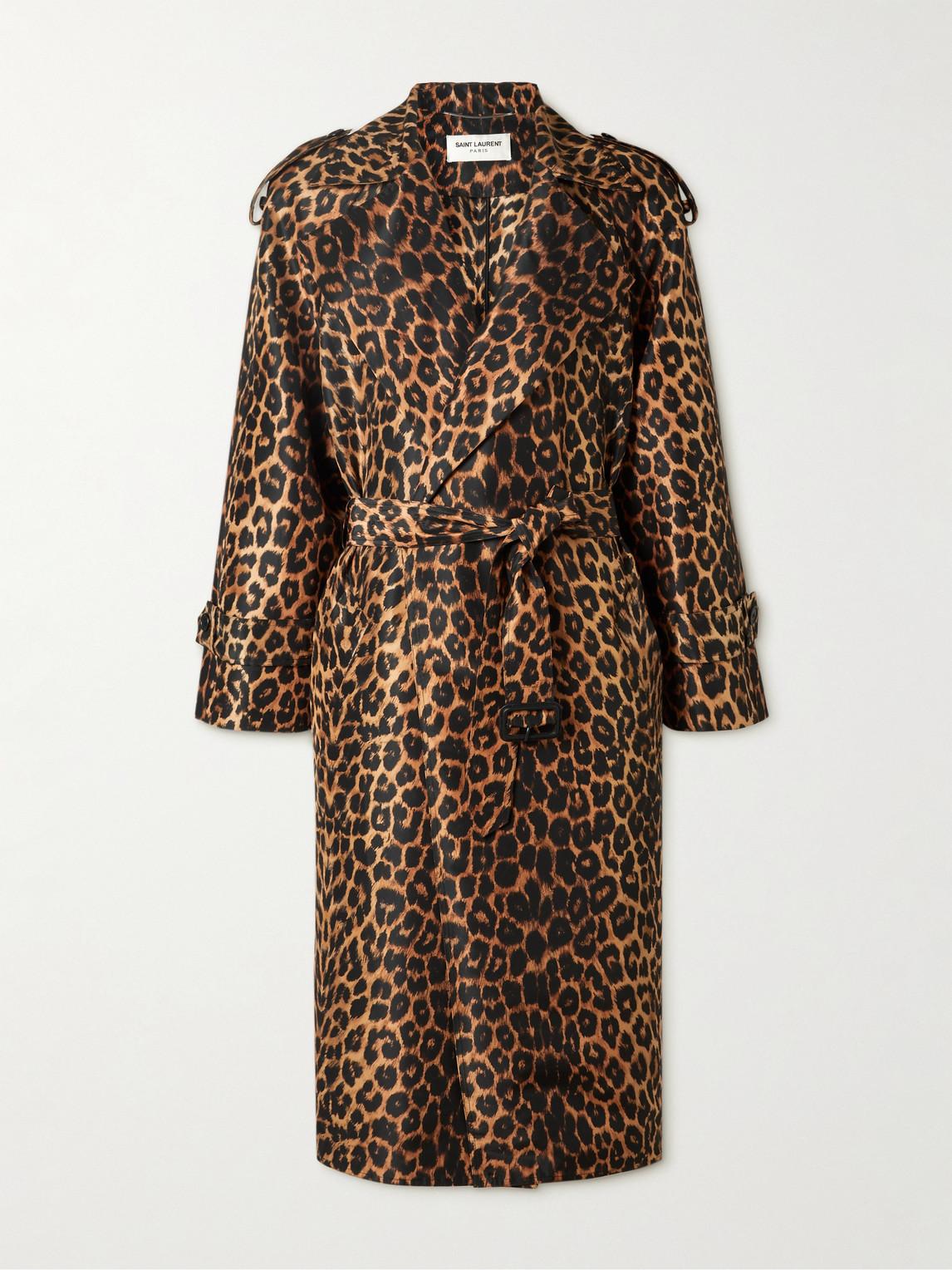 Leopard print clearance trench coat uk