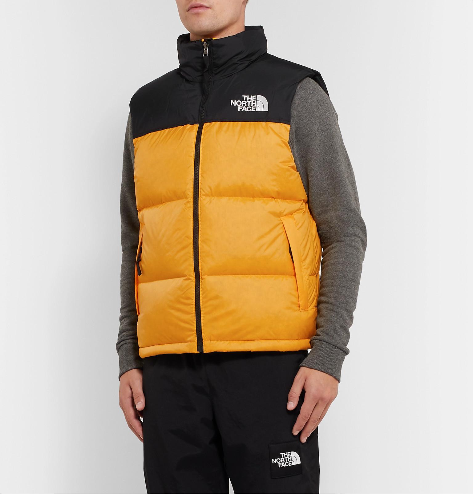 The North Face 1996 Retro Nuptse Vest in Yellow for Men Lyst UK