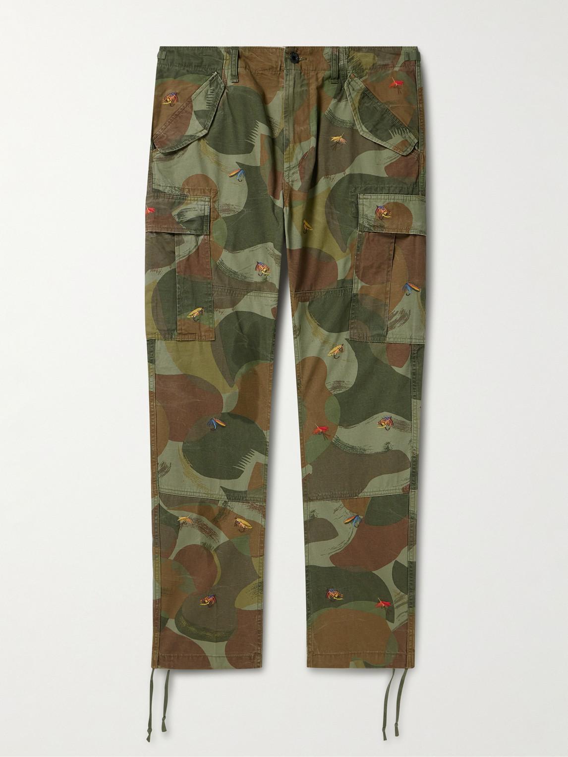 Polo Ralph Lauren Slim-fit Straight-leg Embroidered Camouflage