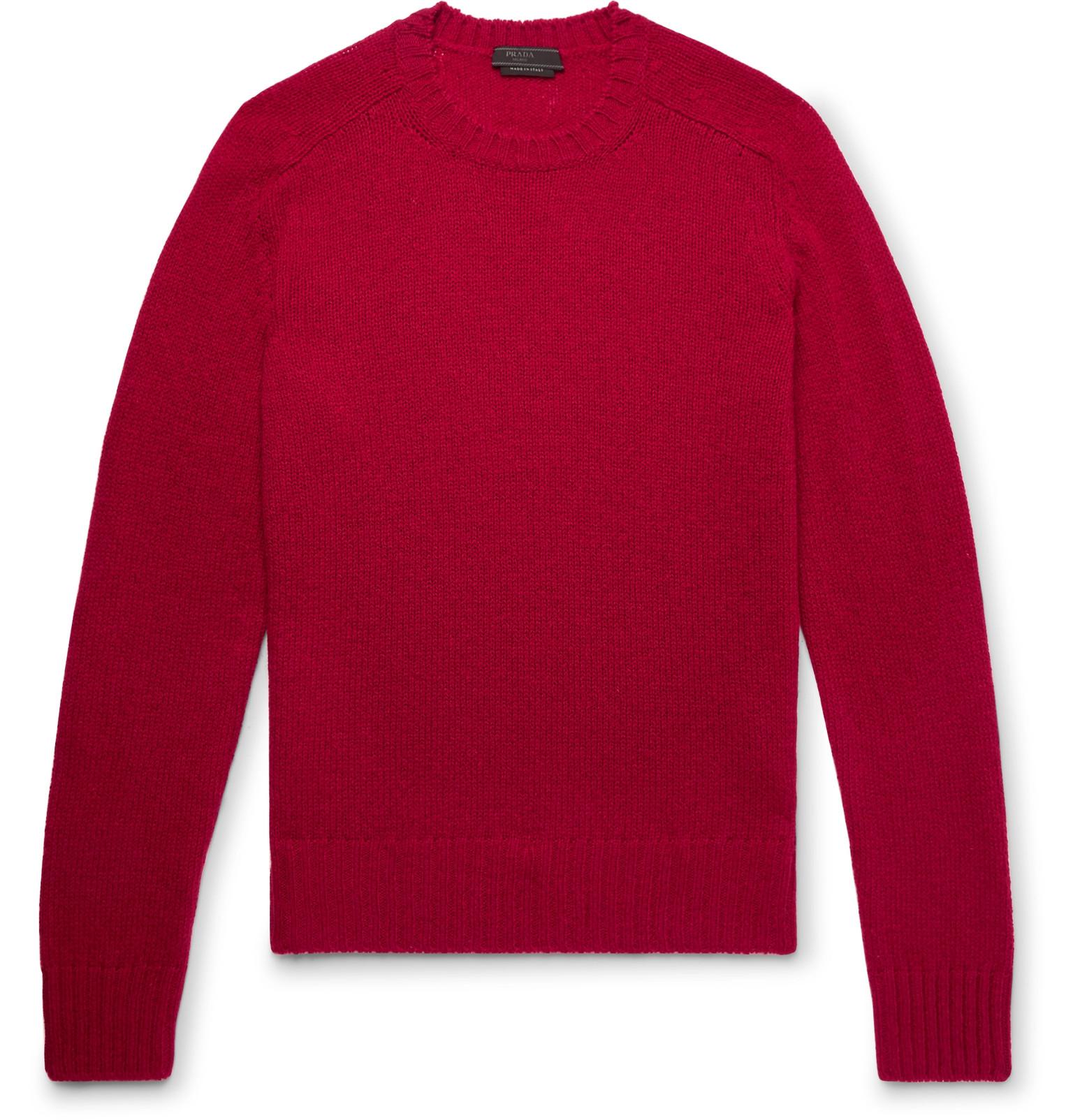 Prada Shetland Virgin Wool Sweater in 