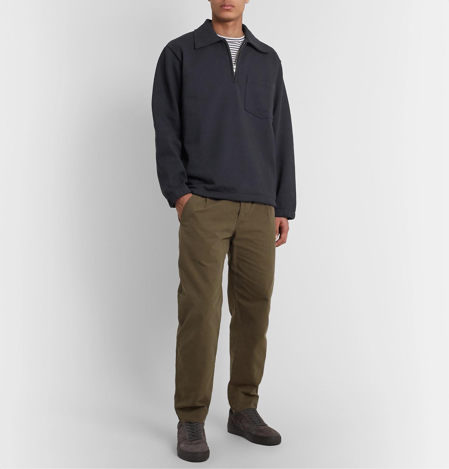 トップス MARGARET HOWELL MELANGE COTTON JUMPER Margaret Howell Chunky Crewneck Linen Cotton Jumper