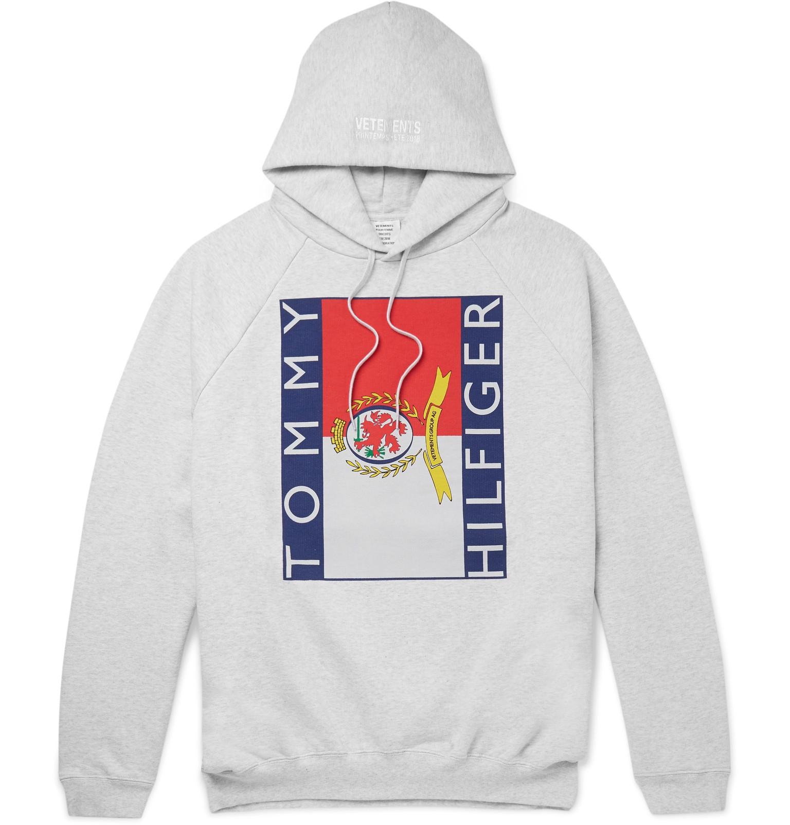 gray tommy hilfiger hoodie
