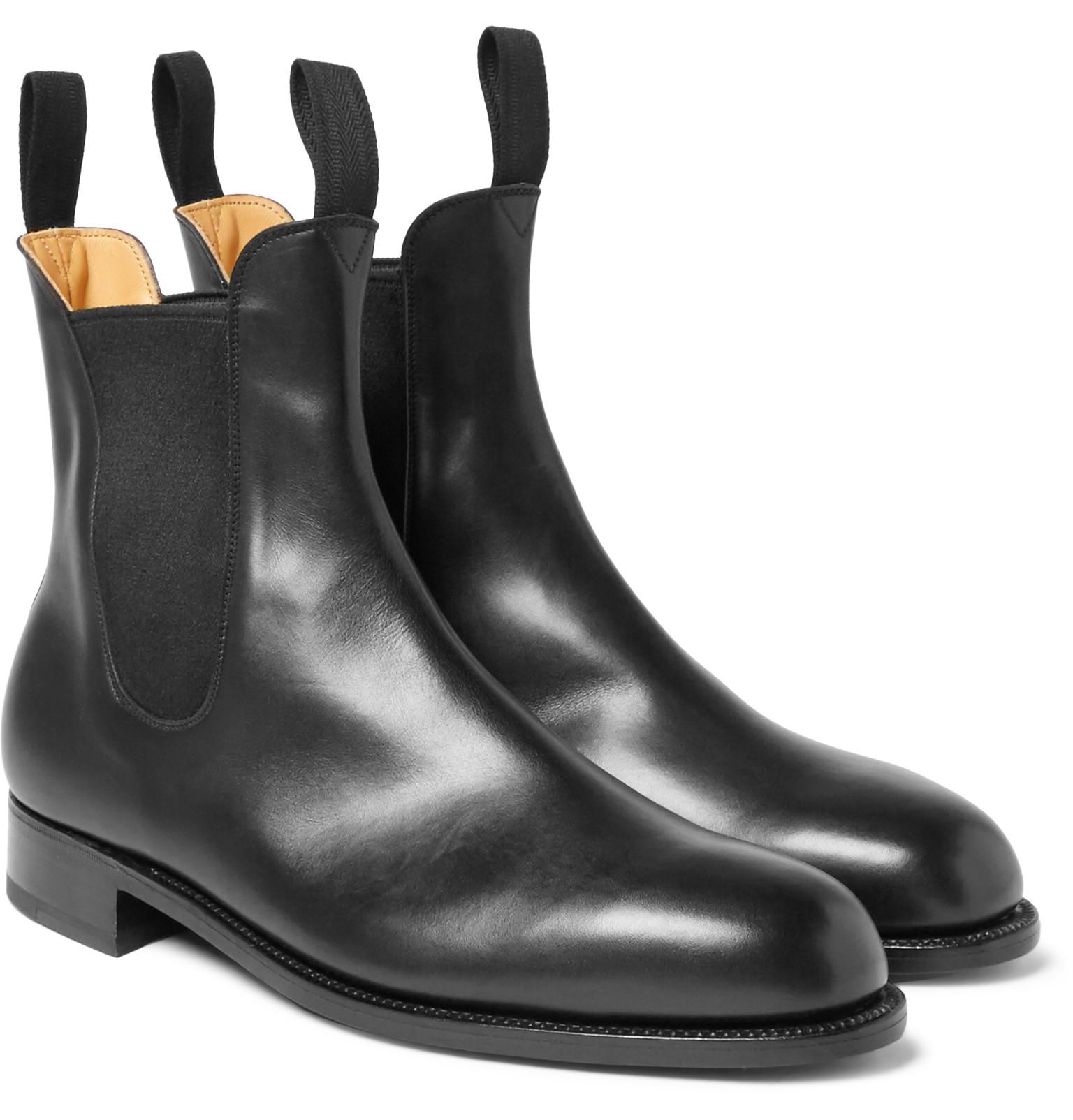 J.M. Weston Leather Chelsea Boots in Black for Men - Lyst