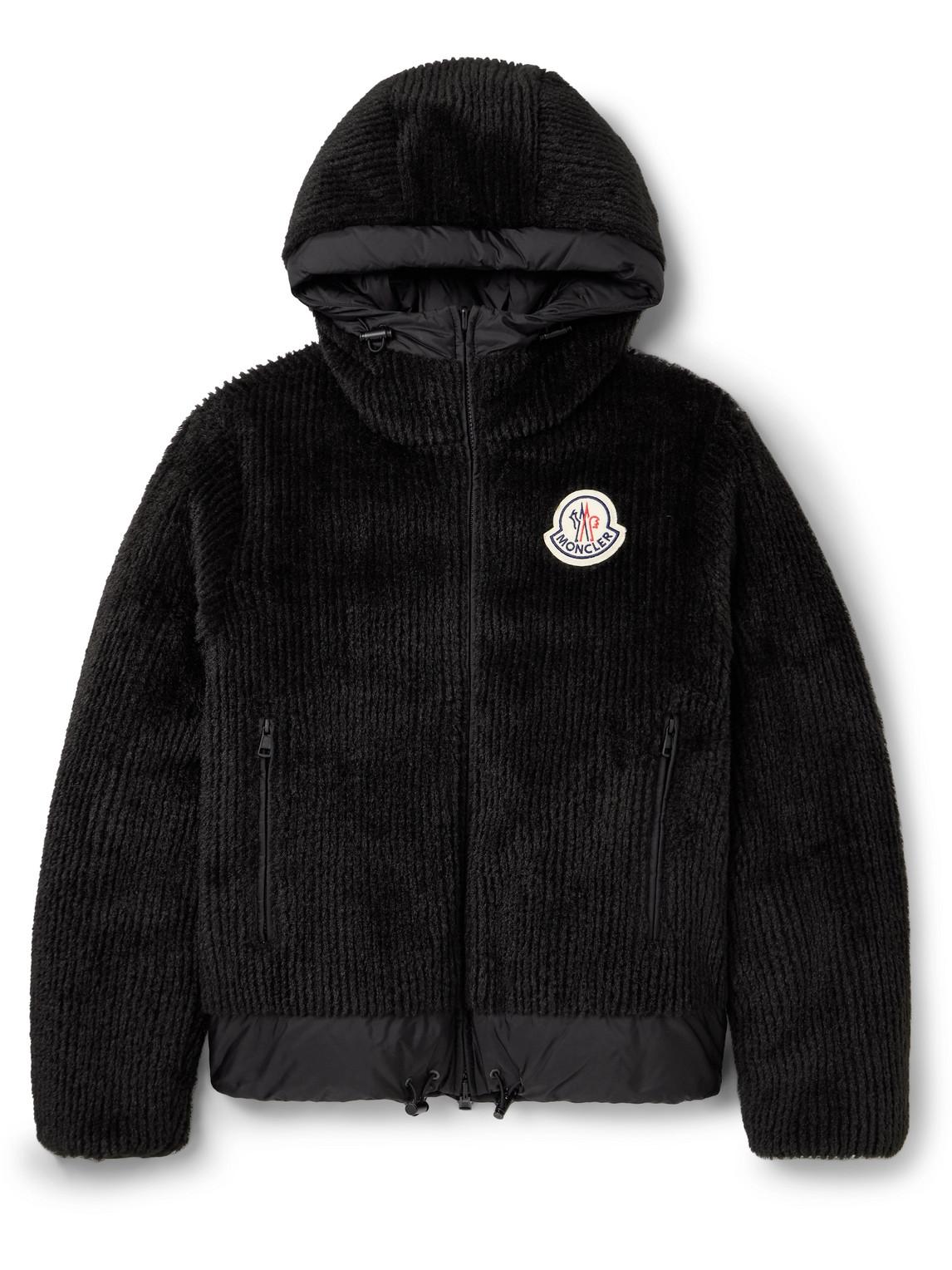 Moncler Tejat Reversible Logo appliqued Corduroy And Shell Hooded Down Jacket in Black for Men Lyst
