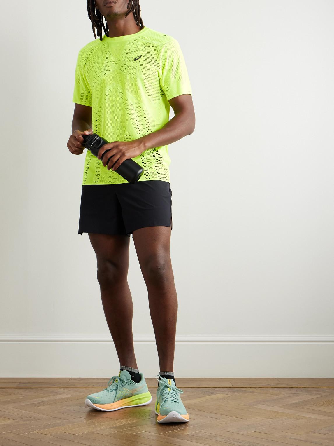 Asics Metarun Recycled-mesh T-shirt in Yellow for Men Lyst UK