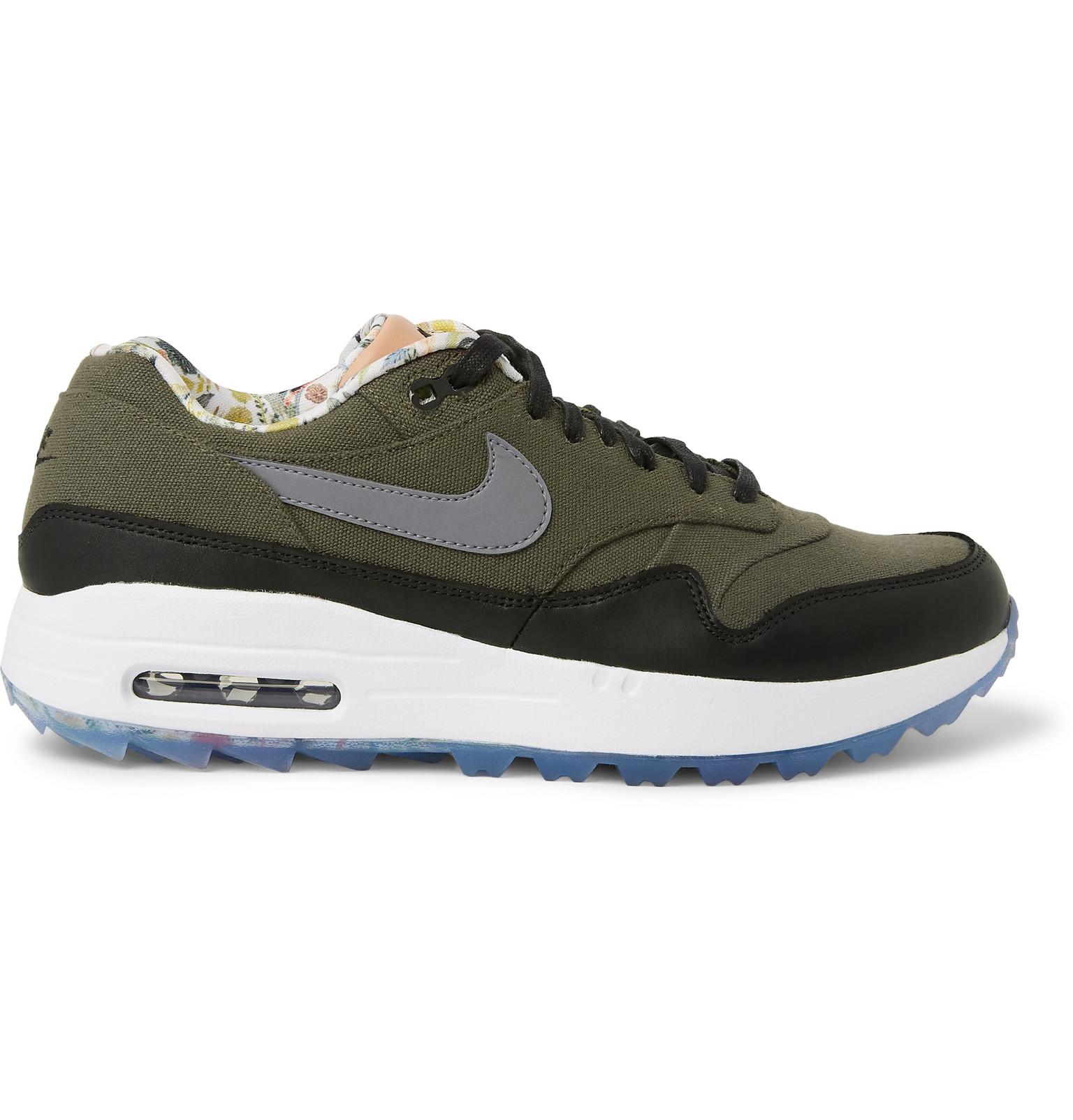 Nike Enemies Of The Air 1 Nrg Leather-trimmed Golf Shoes Green for Men | Lyst UK