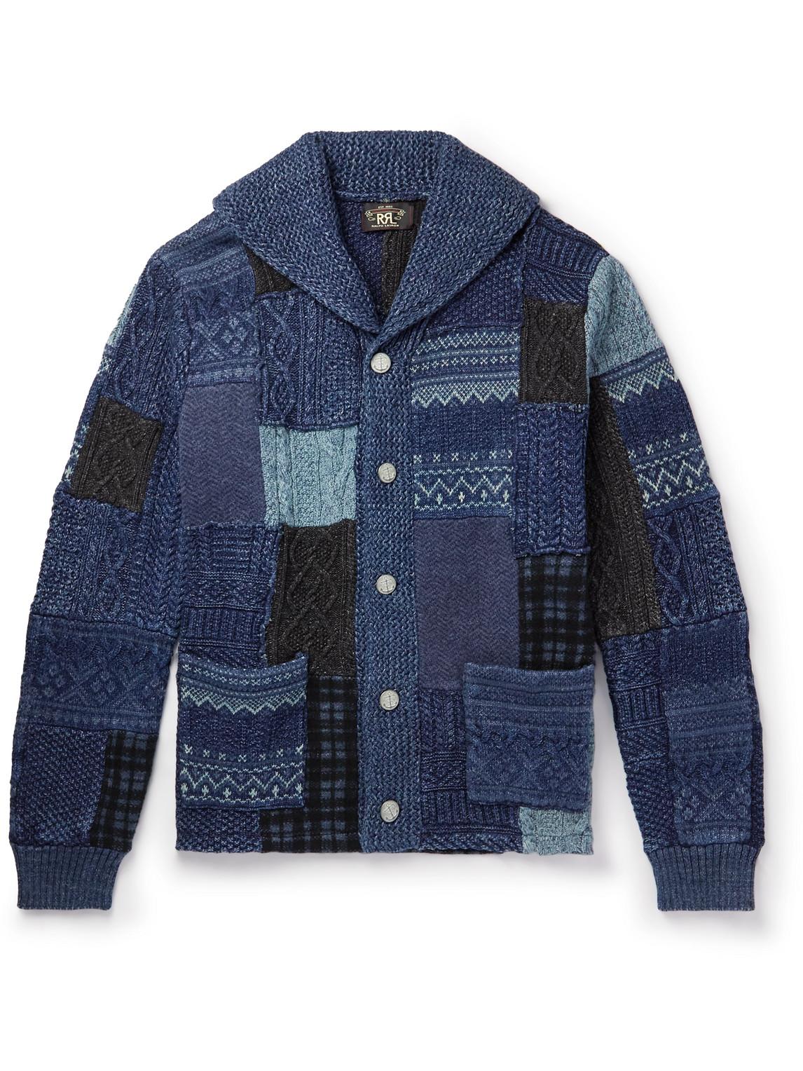 rrl cashmere shawl collar cardigan