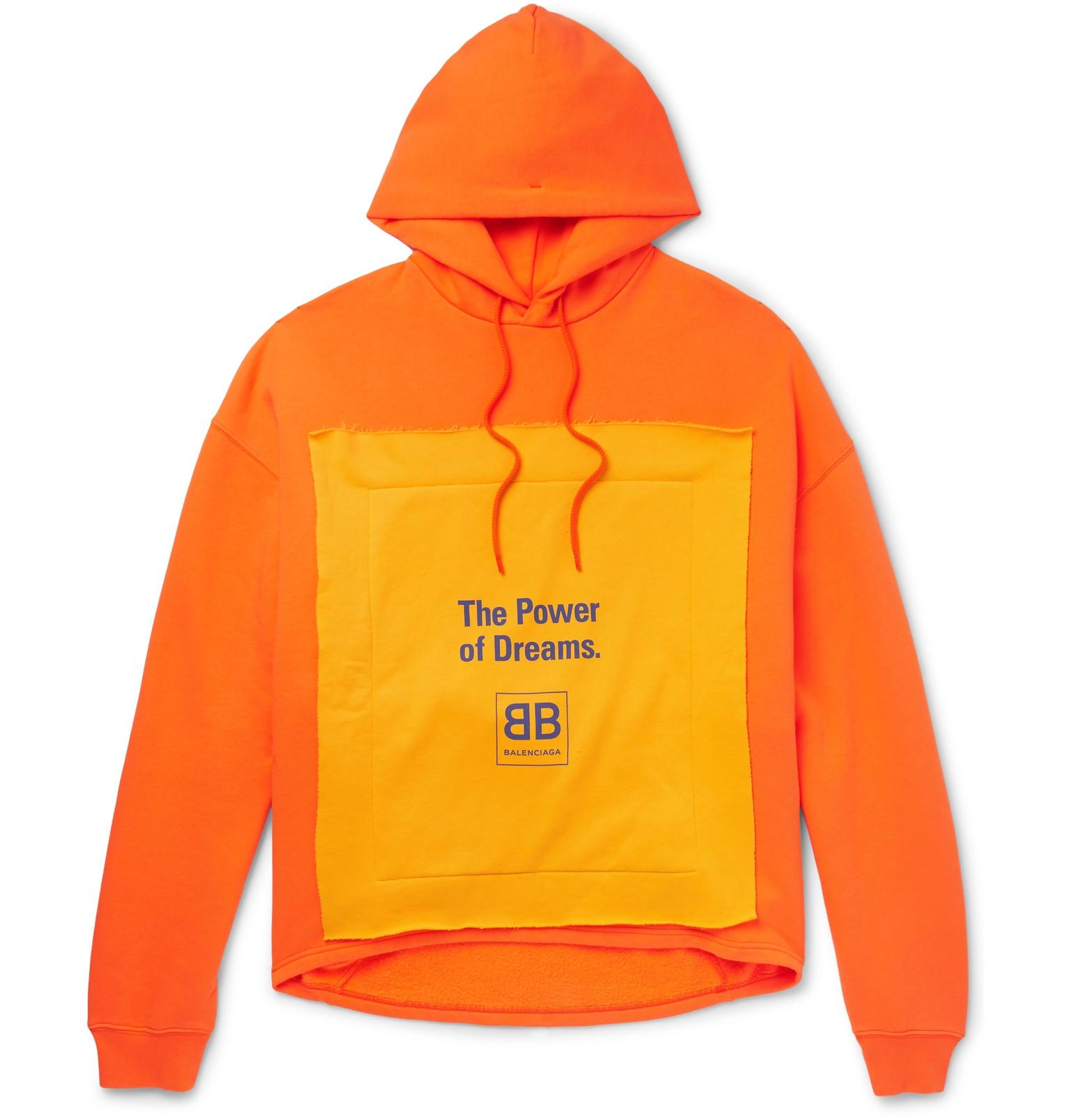 balenciaga hoodie orange