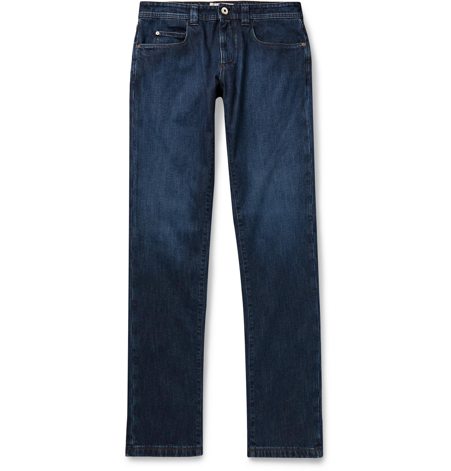 Loro Piana Skinny-fit Stretch-denim Jeans in Blue for Men - Lyst