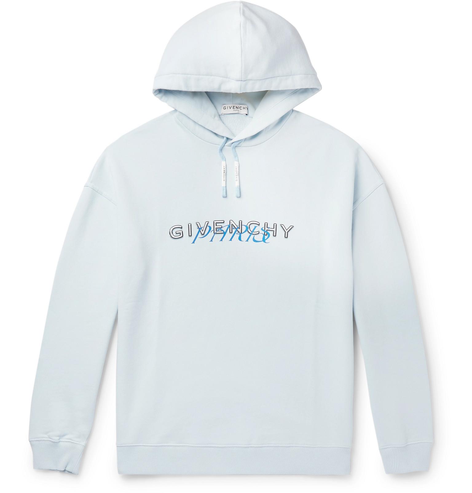 Givenchy light blue hoodie Clearance