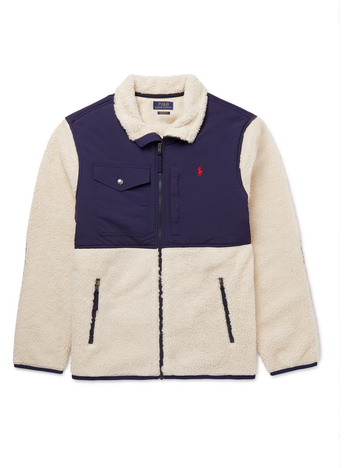 Polo Ralph Lauren Logo-embroidered Recycled Shell And Fleece Jacket in Blue  for Men | Lyst