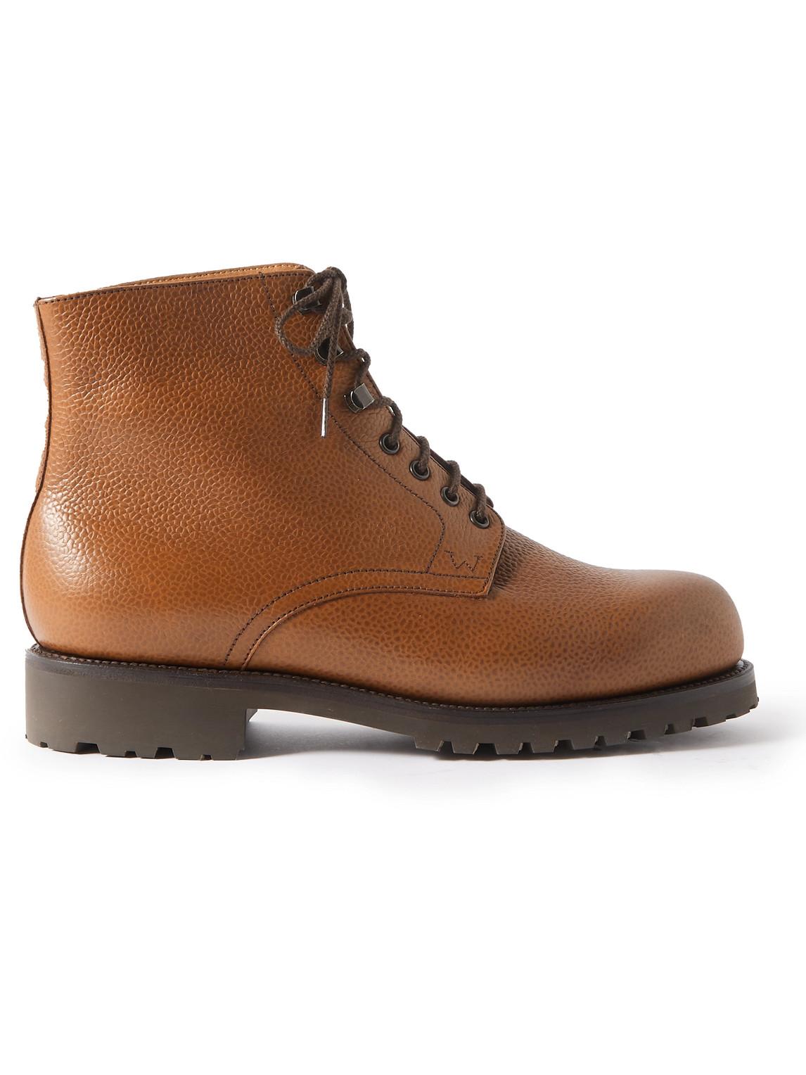J.M. Weston Full-grain Leather Lace-up Boots in Brown for Men | Lyst