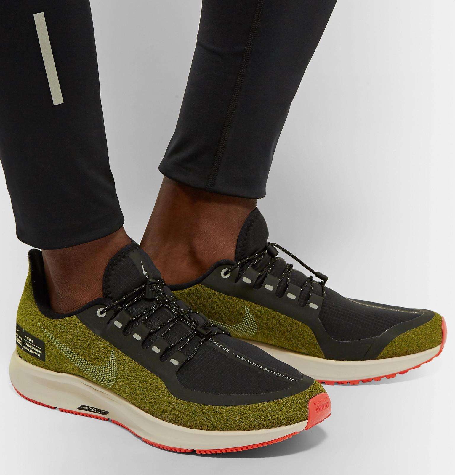 Nike Air Zoom Pegasus 35 Shield Water-repellent Sneakers in Army Green ( Green) for Men | Lyst Canada