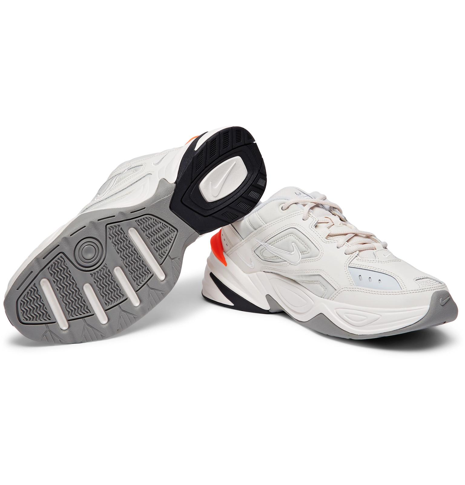 M2k tekno leather and mesh sneakers hotsell