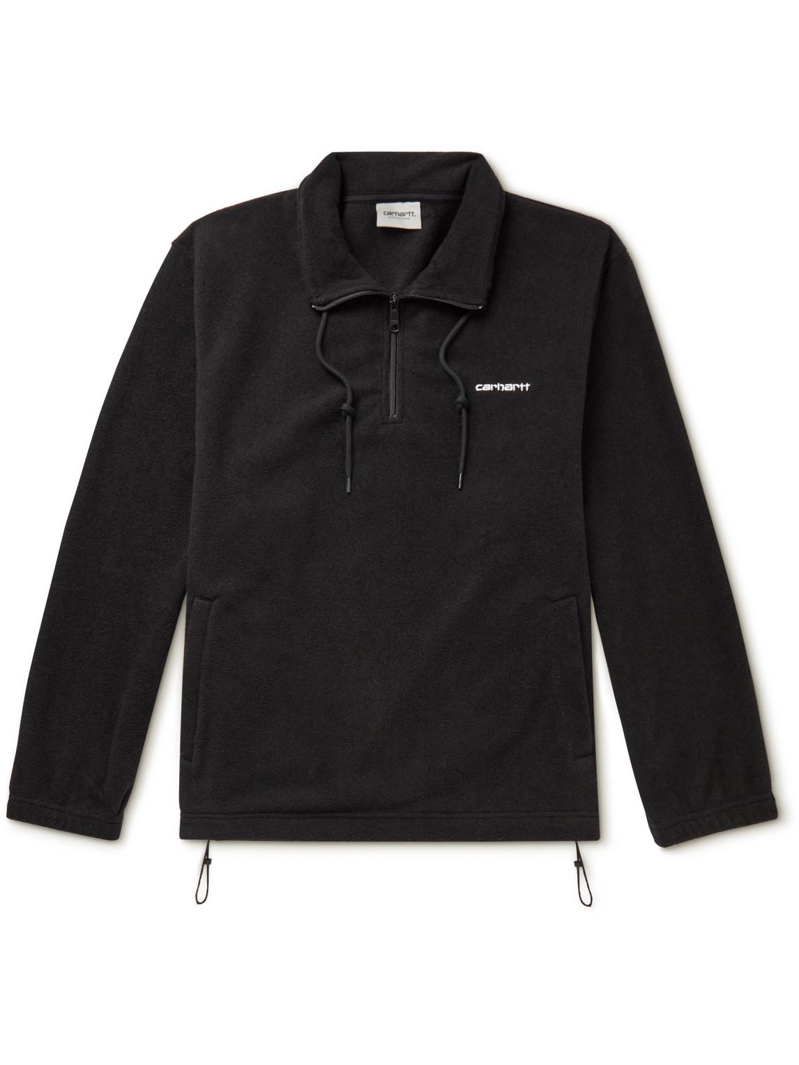 embroidered fleece halfzip