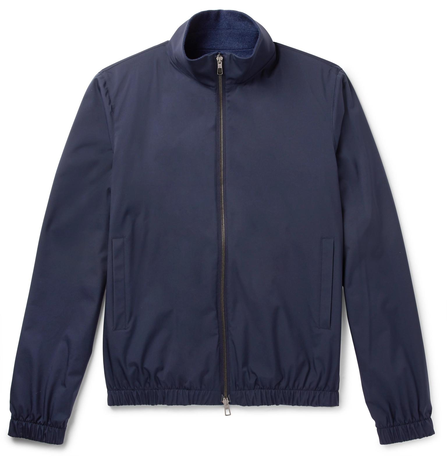 Loro Piana Reversible Storm System Shell And Cashmere Bomber Jacket in ...