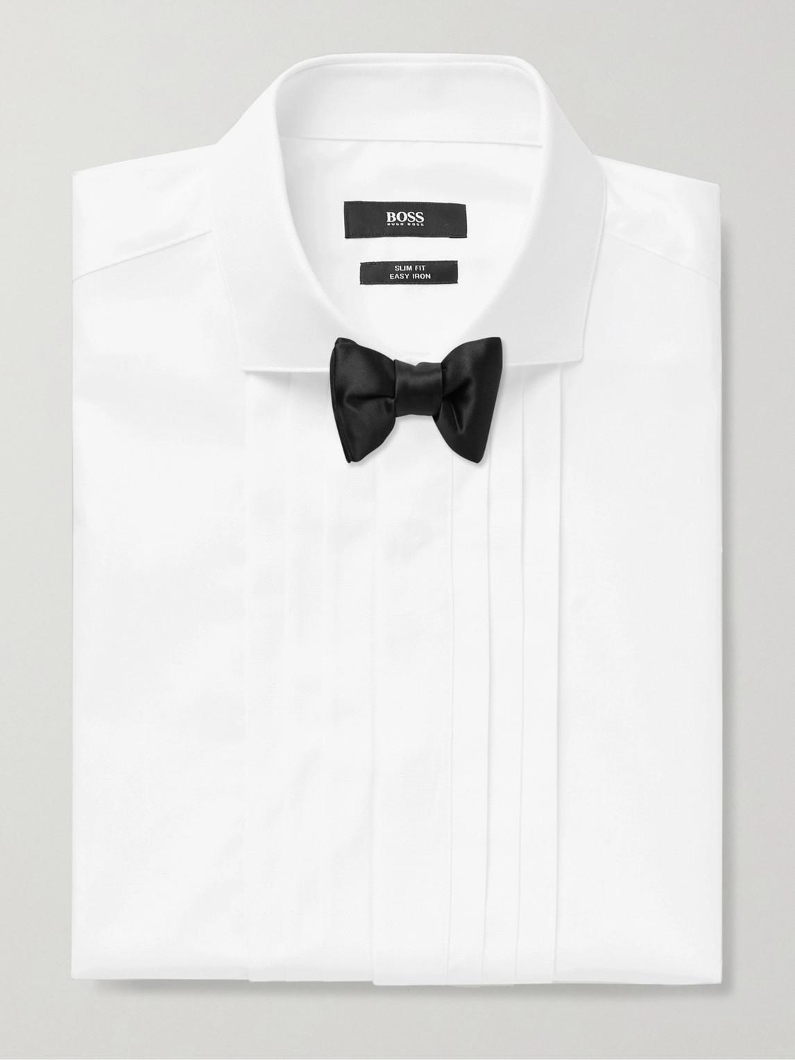 hugo boss cutaway collar shirt