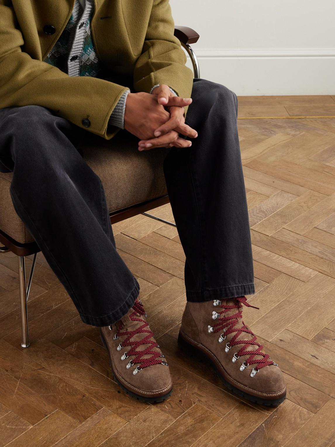 Polo by Ralph Lauren Brown Suede Boots with Red Laces Polo Ralph Lauren leather winter boots Alpine Boot men main image 3