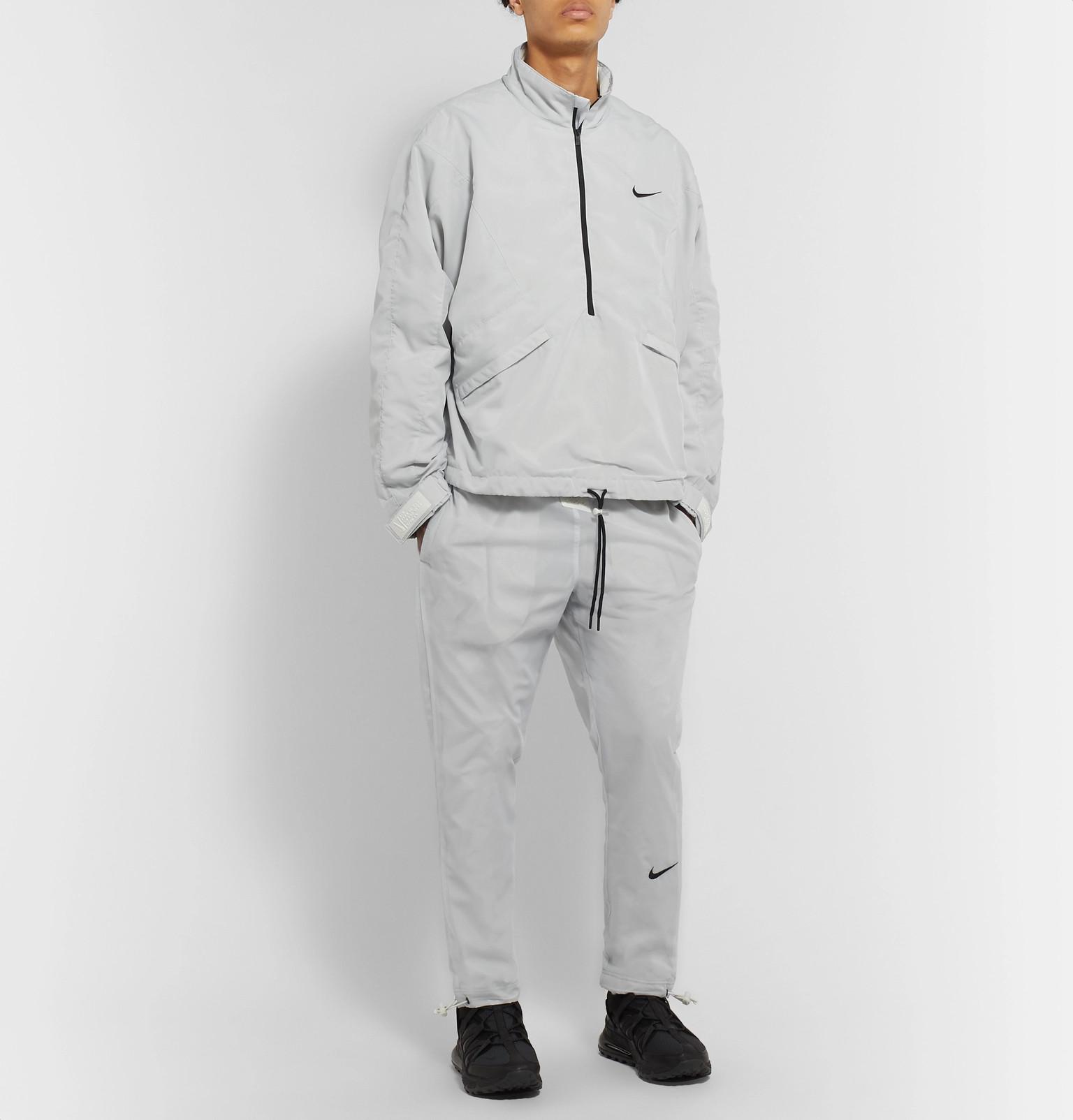 fear of god nike half zip
