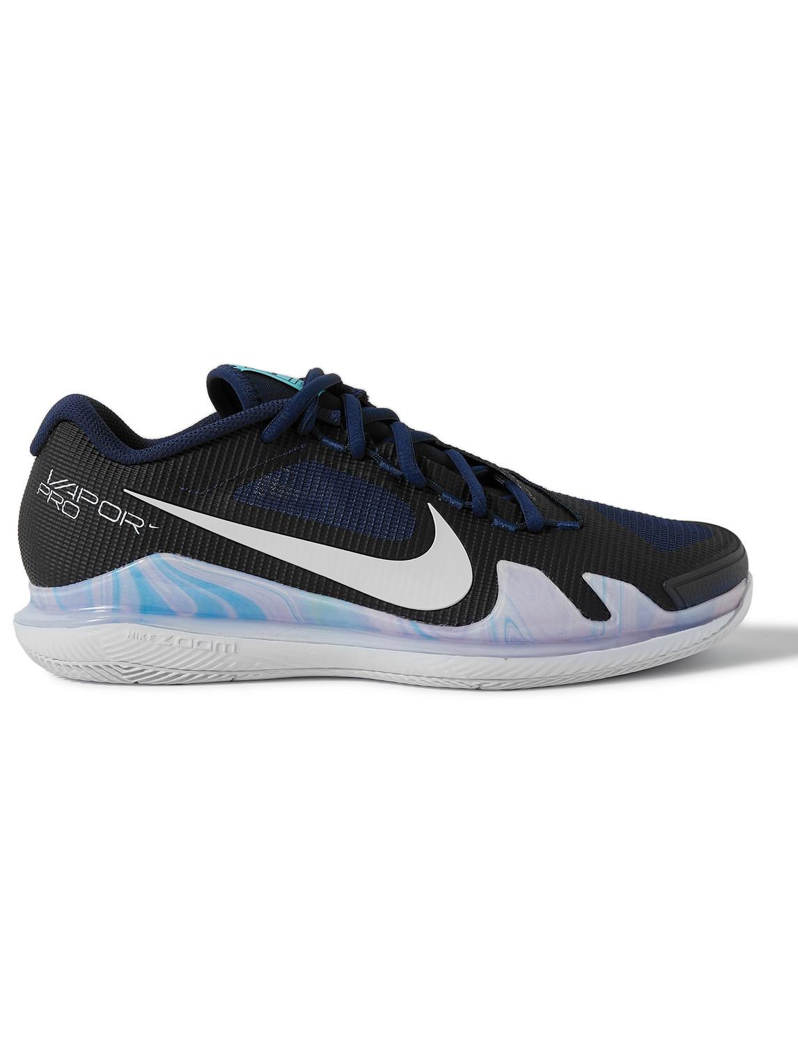Nike Nikecourt Air Zoom Vapor Pro Rubber-trimmed Mesh Tennis Sneakers in  Blue for Men | Lyst