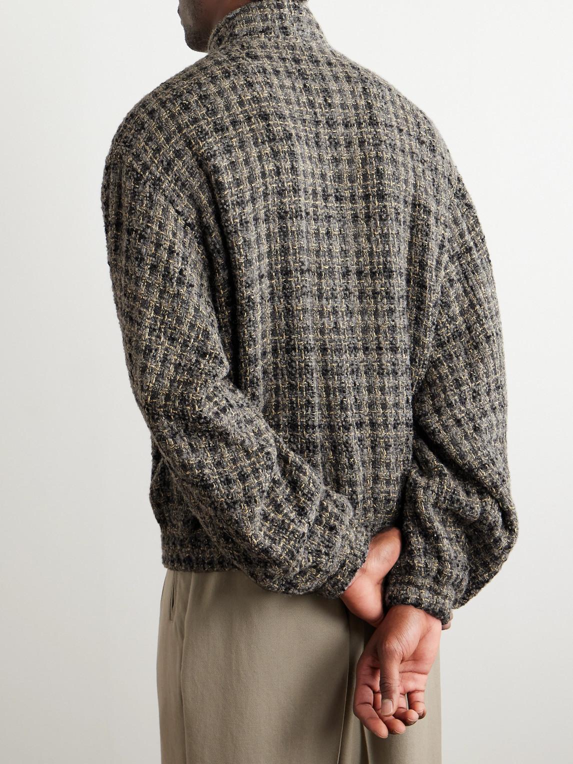 Tweed bomber store jacket mens