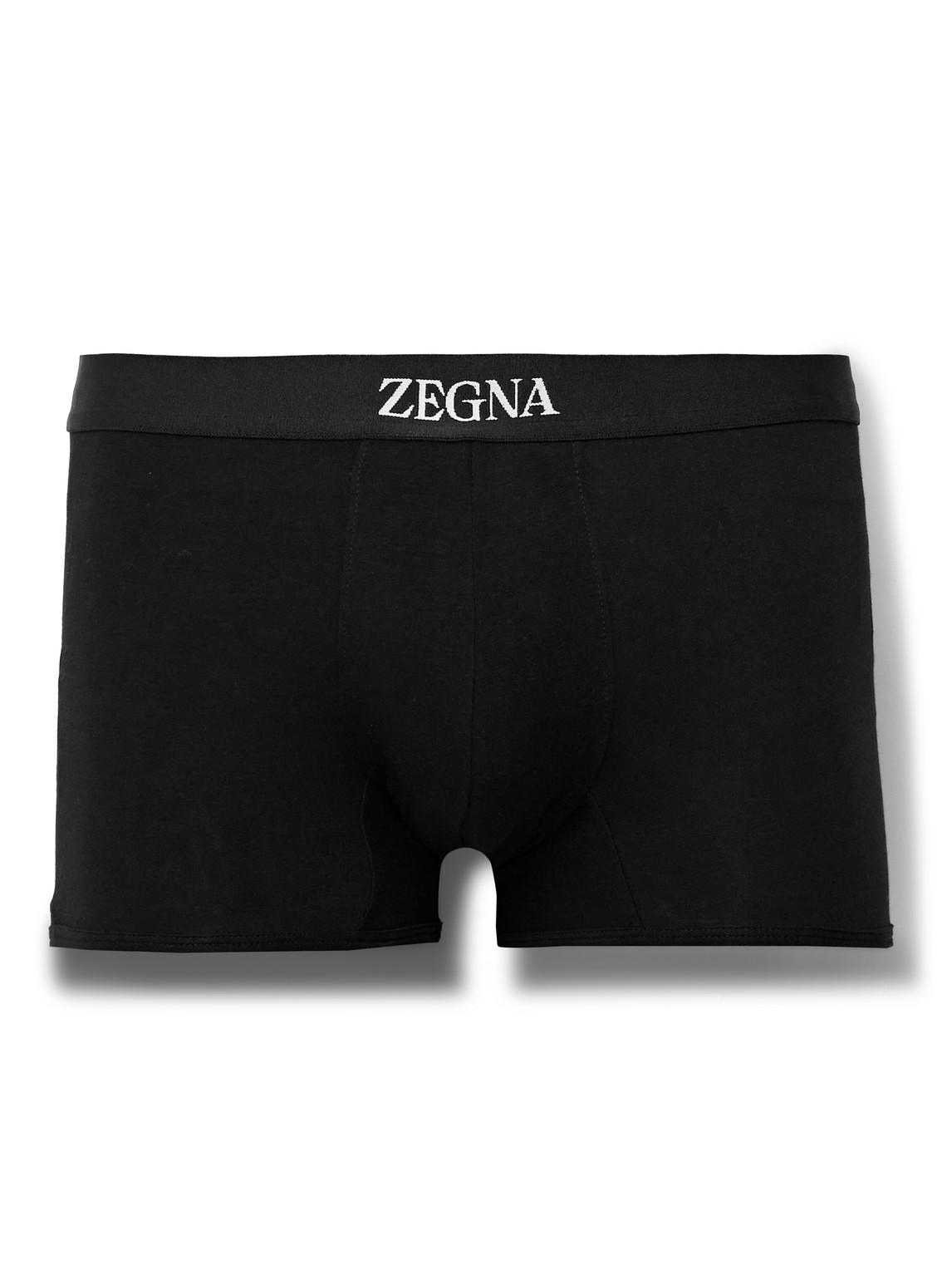 Zegna Stretchcotton Boxer Briefs in Black for Men Lyst