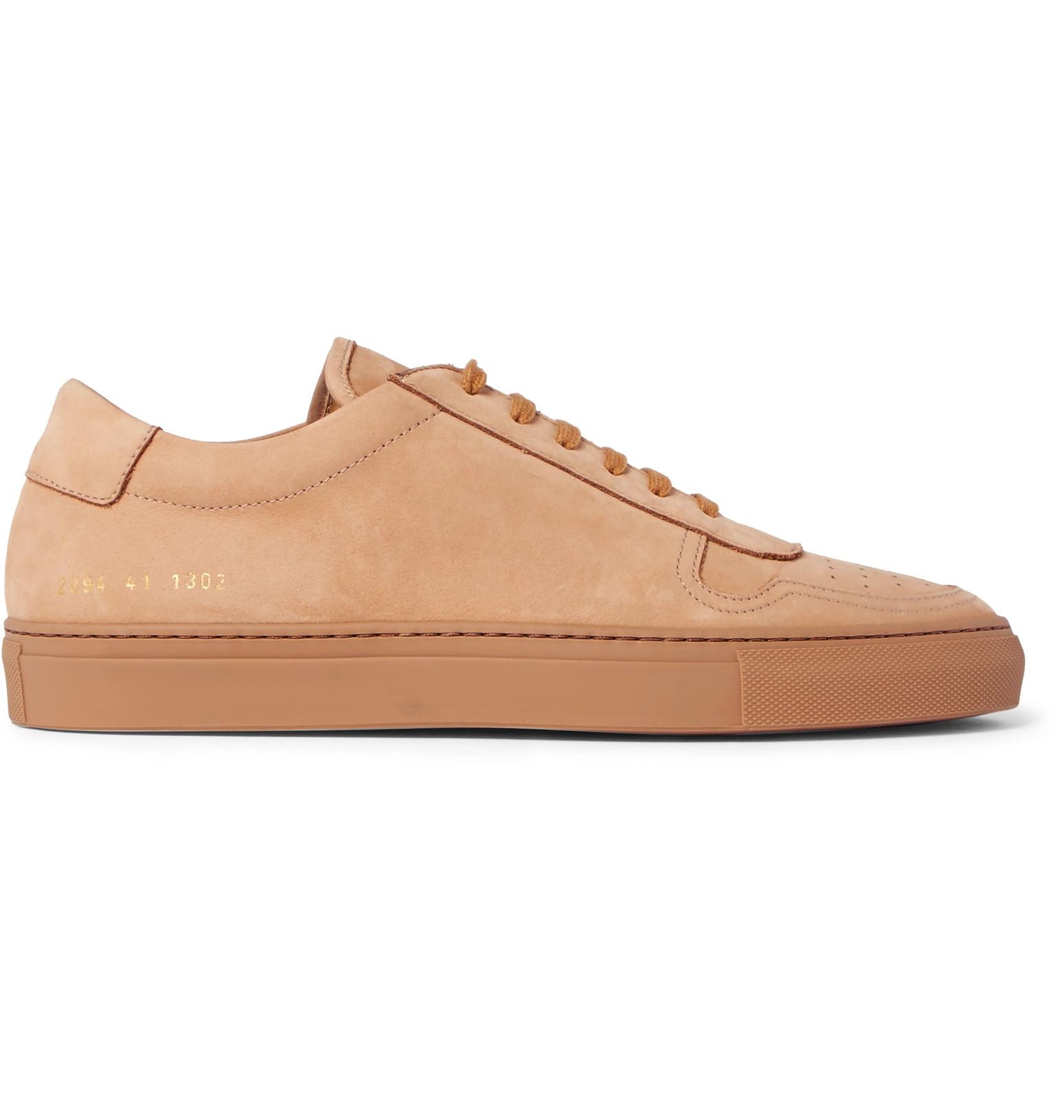 Common Projects Leather Bball Nubuck Sneakers for Men - Lyst
