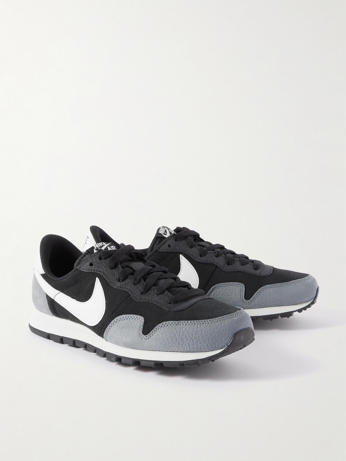 Nike Air Pegasus 83 Premium Leather-trimmed Suede Sneakers in