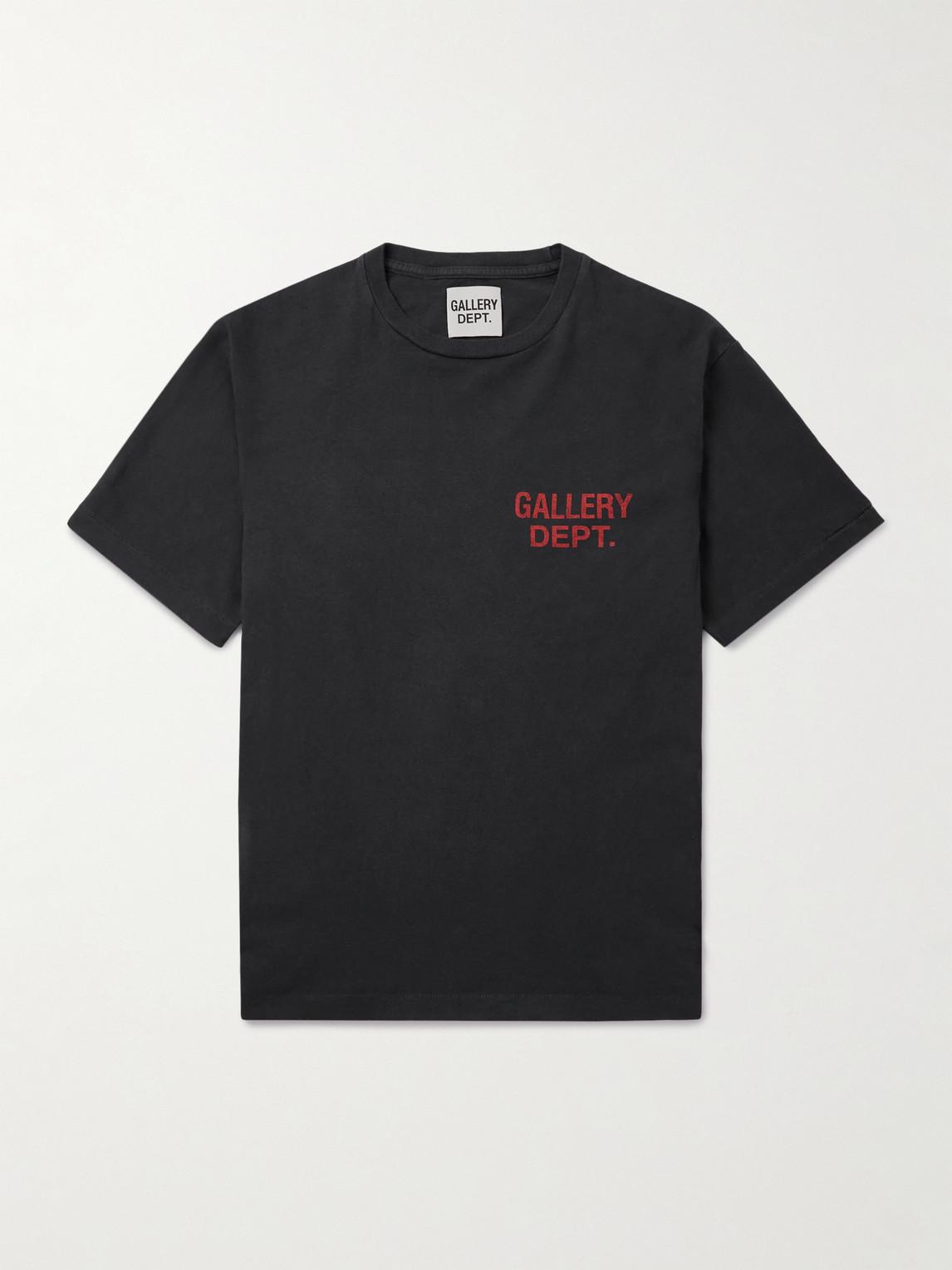 トップス gallery dept. black T-shirt GALLERY DEPT. PAINTED S/S WOMEN'S TEE | WASHED BLACK