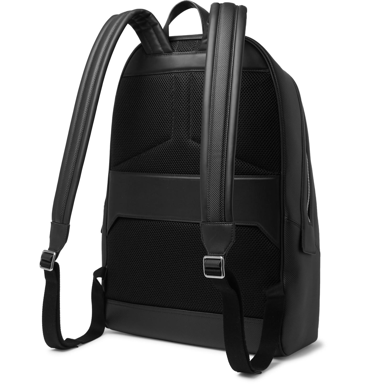 Bottega Veneta Marco Polo Textured leather Backpack in Black for