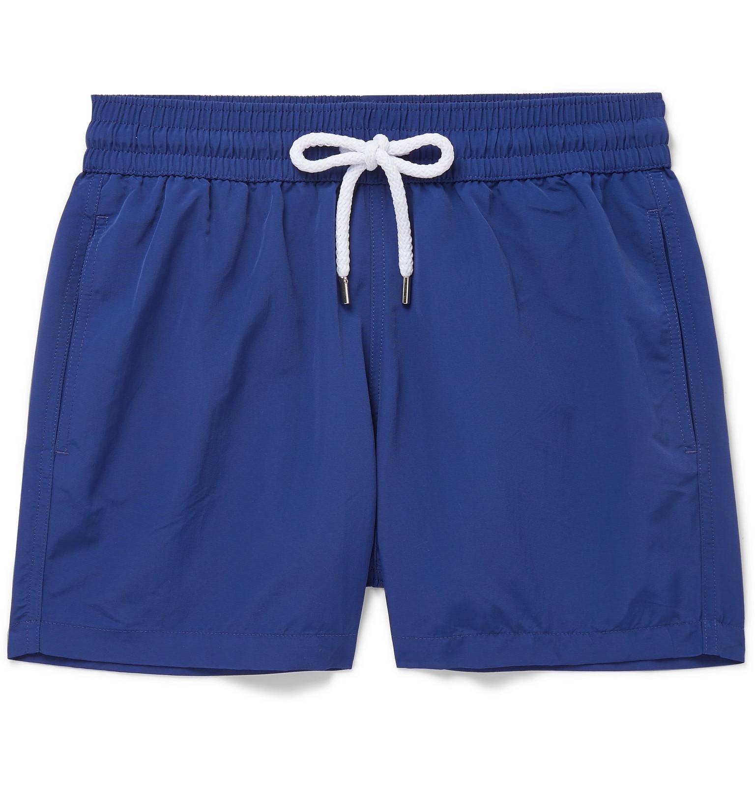 Frescobol Carioca Synthetic Slim-fit Short-length Swim Shorts in Blue ...