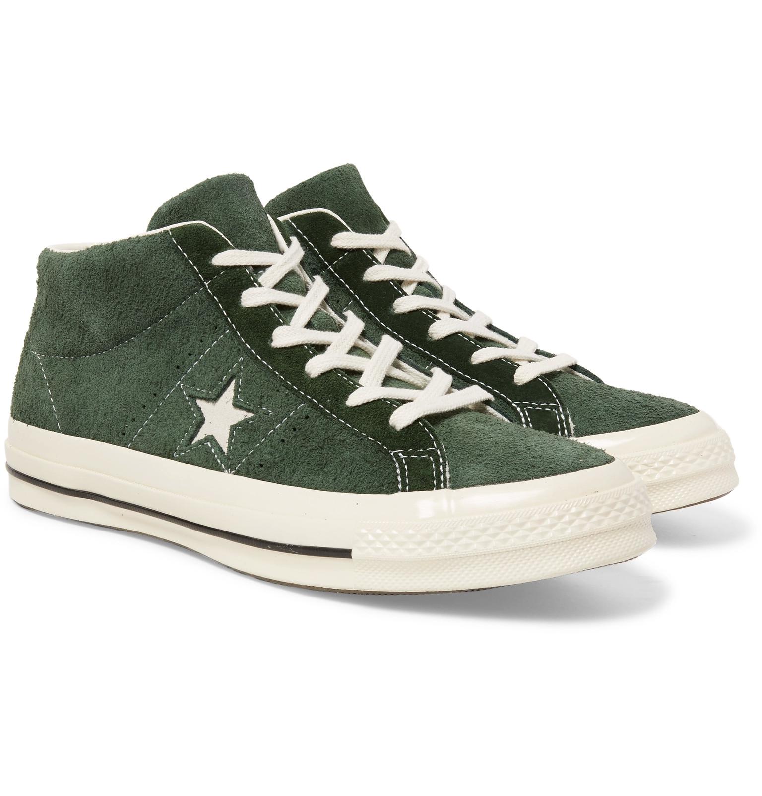 Converse 1974 One Star Suede Sneakers in Green for Men | Lyst