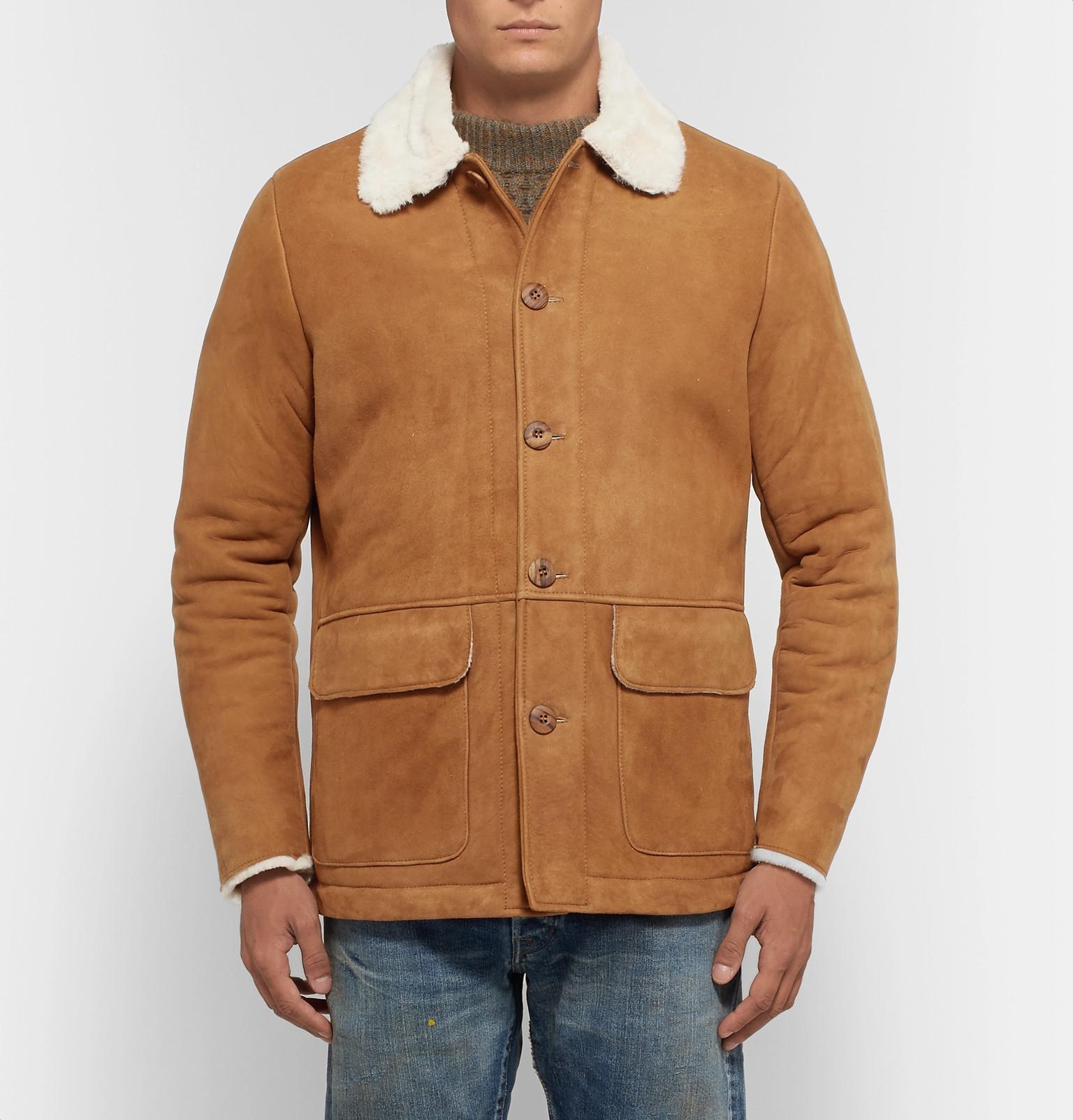 aspesi shearling jacket