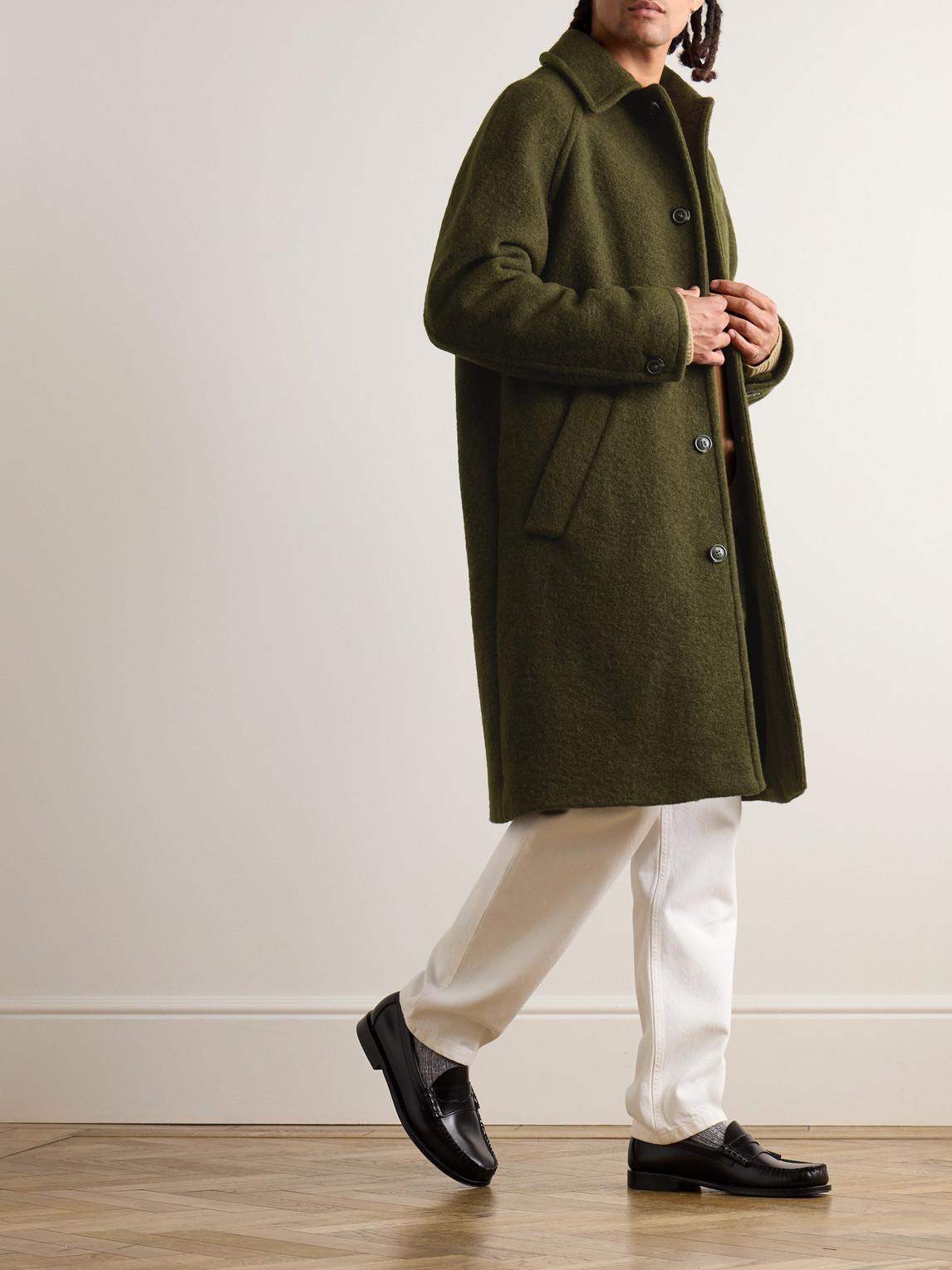 Gaston Virgin Wool-Blend Coat in Green for Men Lyst UK