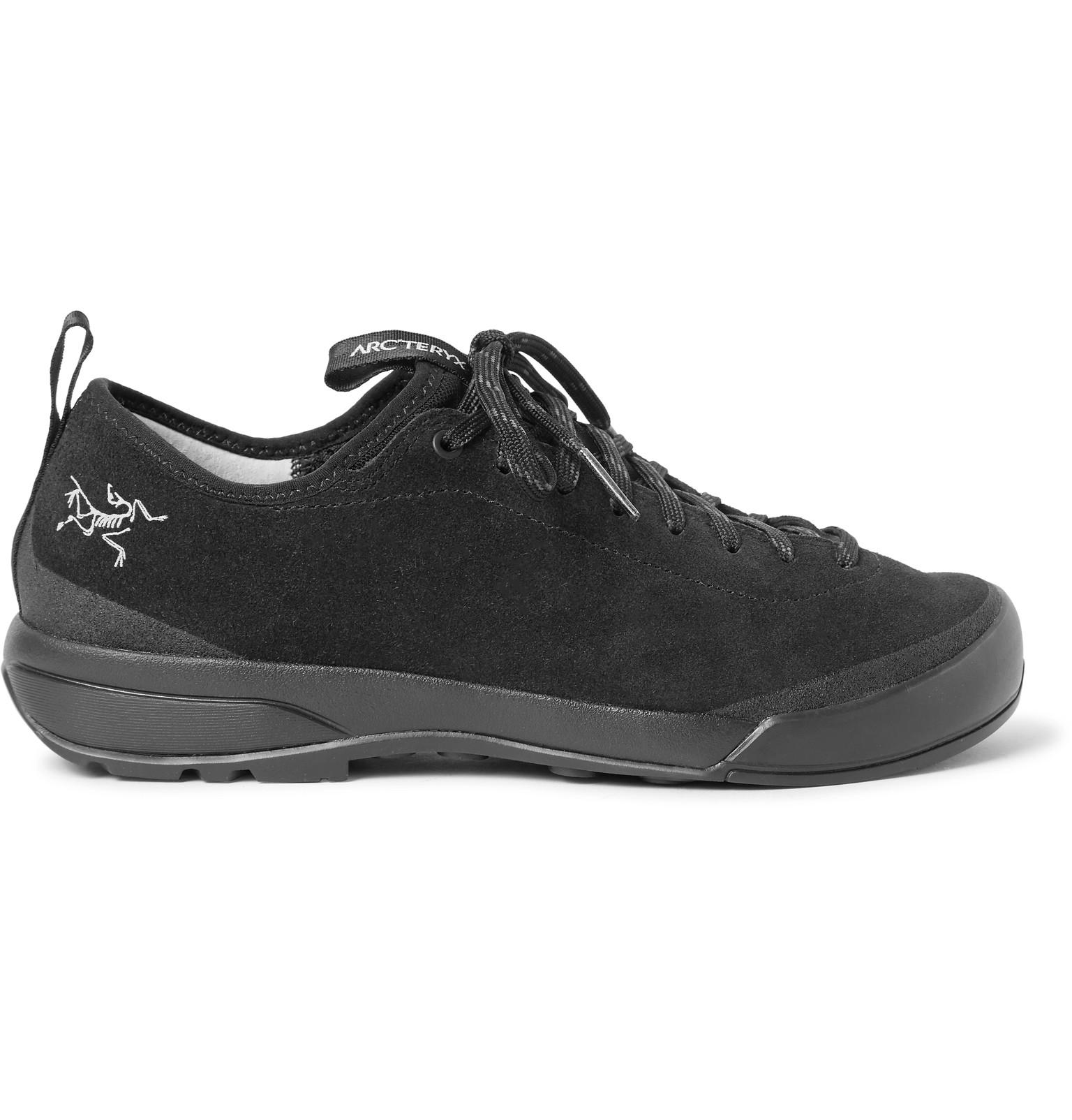 Arc'teryx Acrux Sl Suede Hiking Sneakers in Black for Men - Lyst