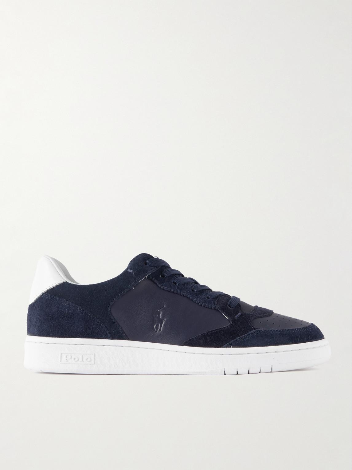 Polo blue suede shoes sale