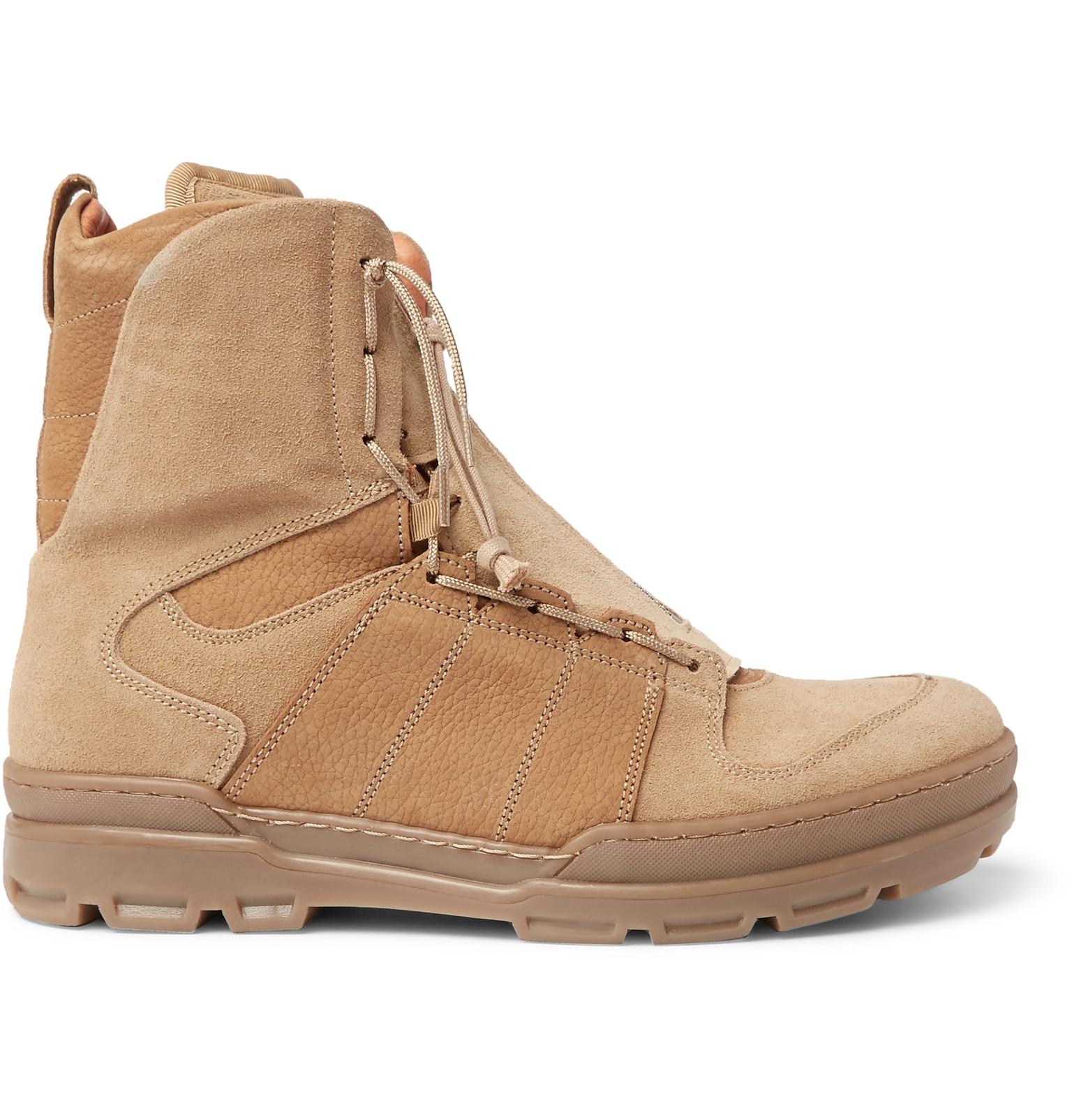 Nonnative Trooper Suede And Leather Boots in Beige (Natural) for 