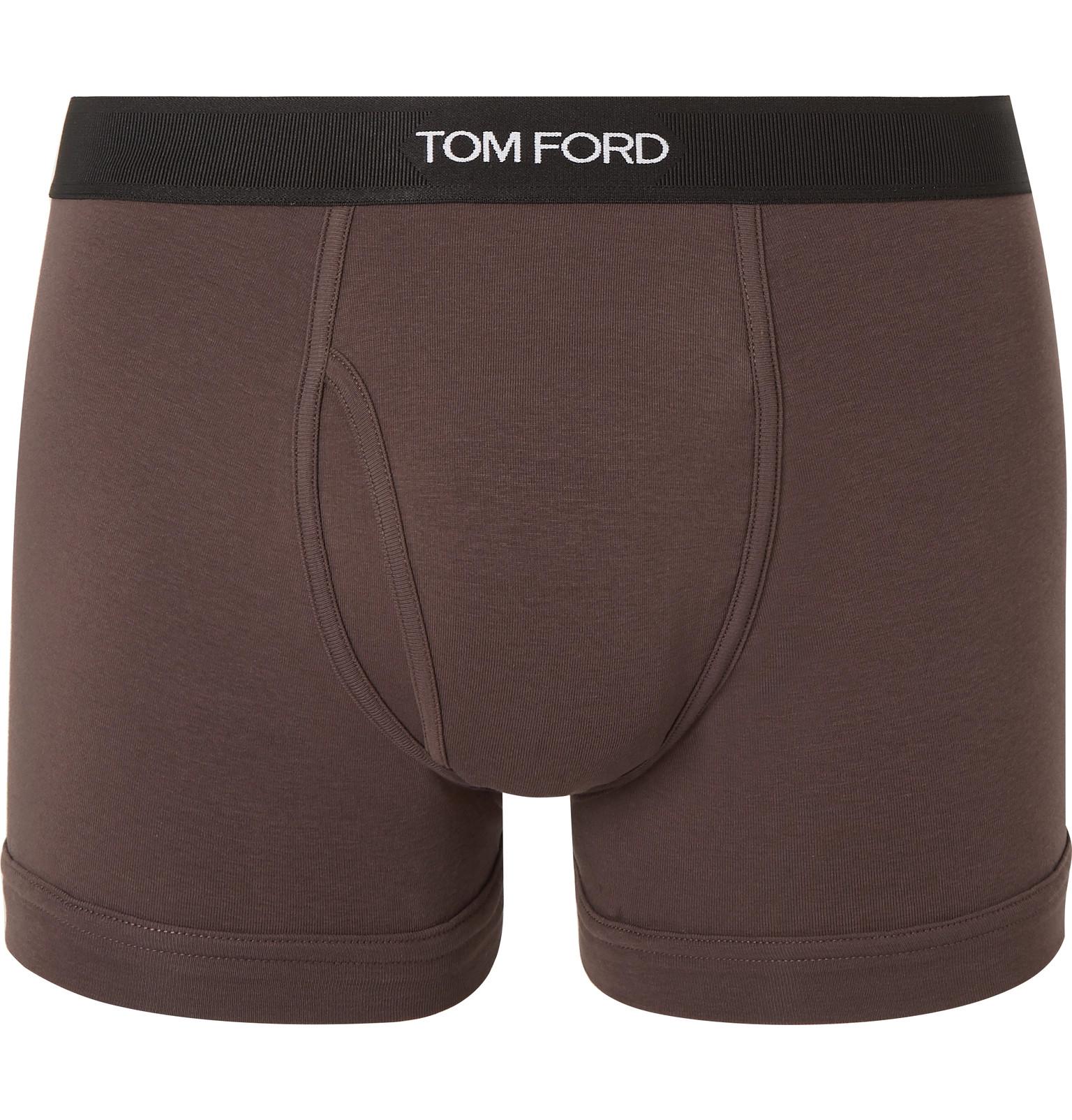 Tom Ford Stretchcotton Boxer Briefs in Brown for Men Lyst