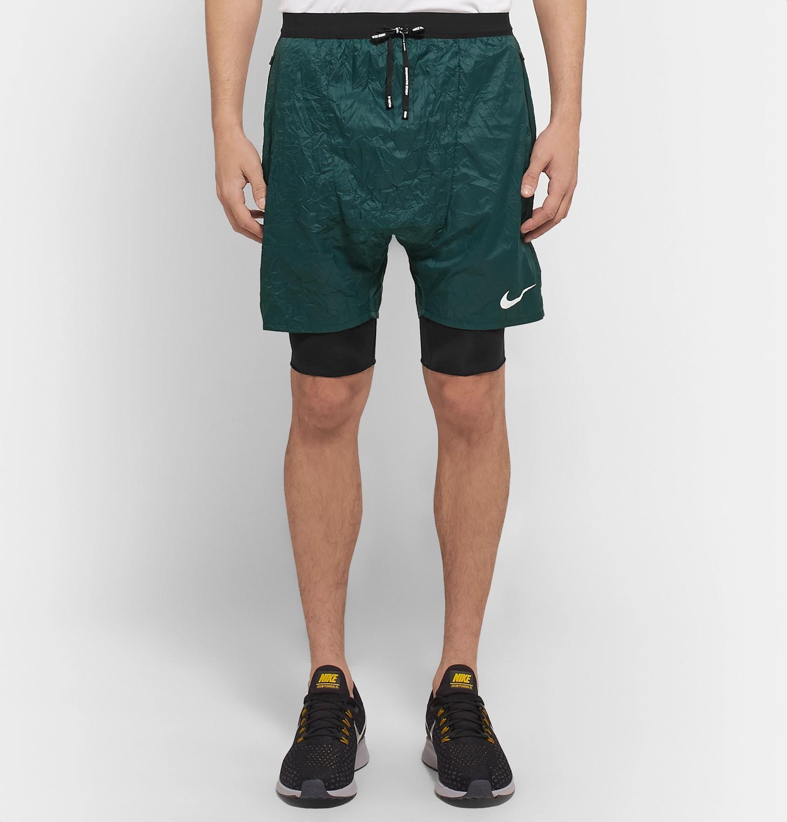 Nike Flex Run Division Stride Elevate Dri-fit Shorts in Dark Green (Green)  for Men | Lyst Canada