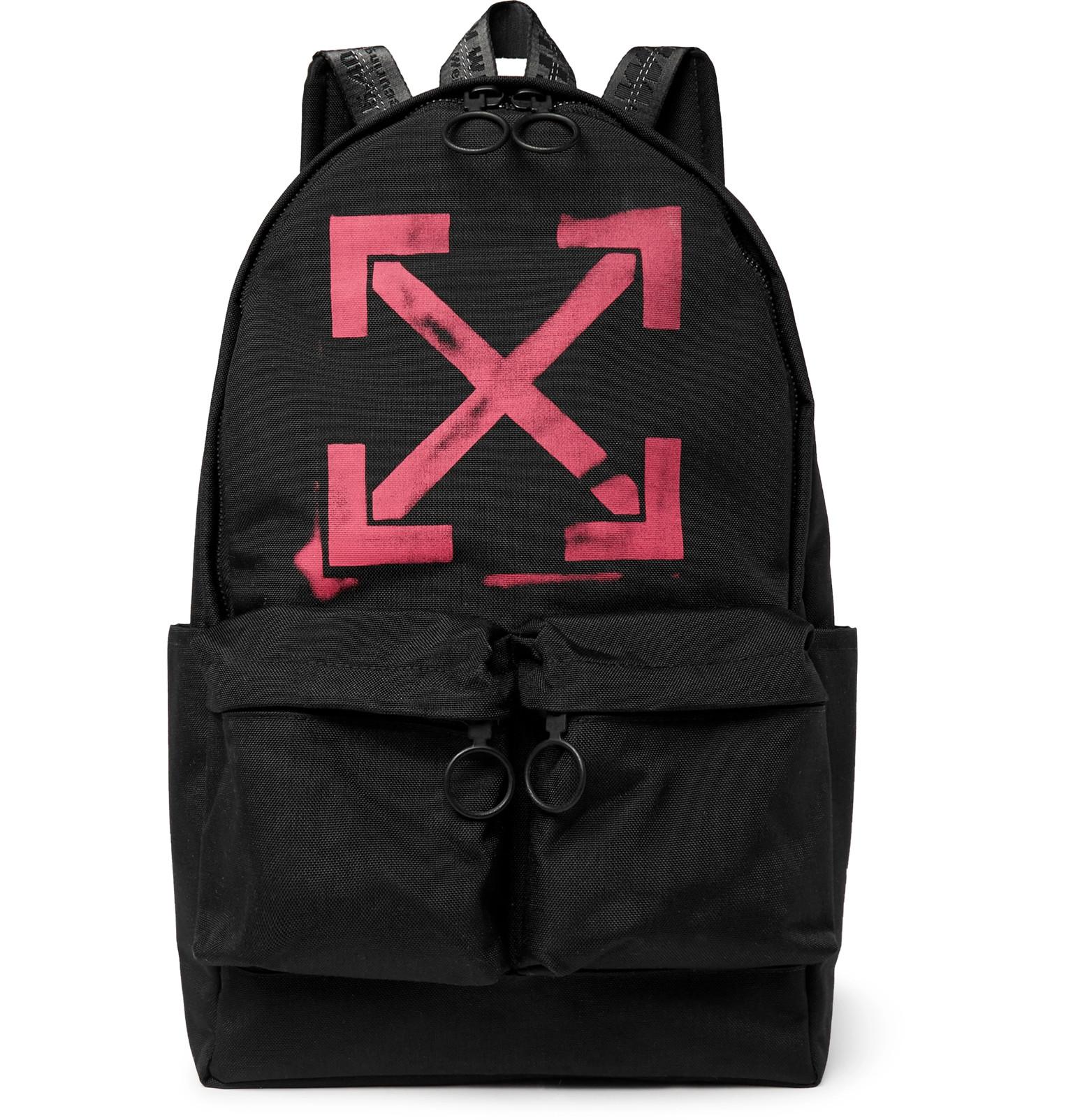 off white backpack pink